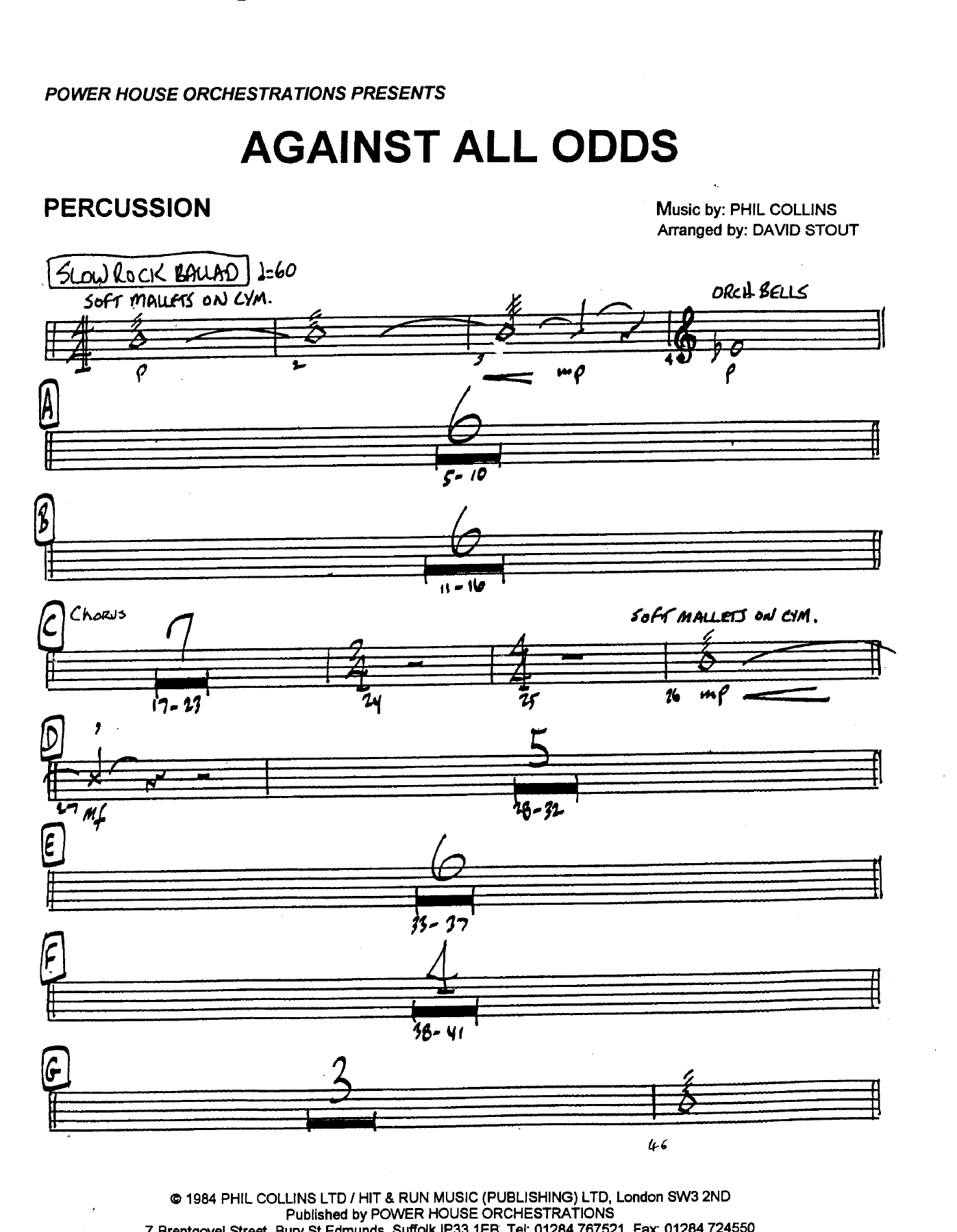 Percussion Pg — sheet music cover (first page)