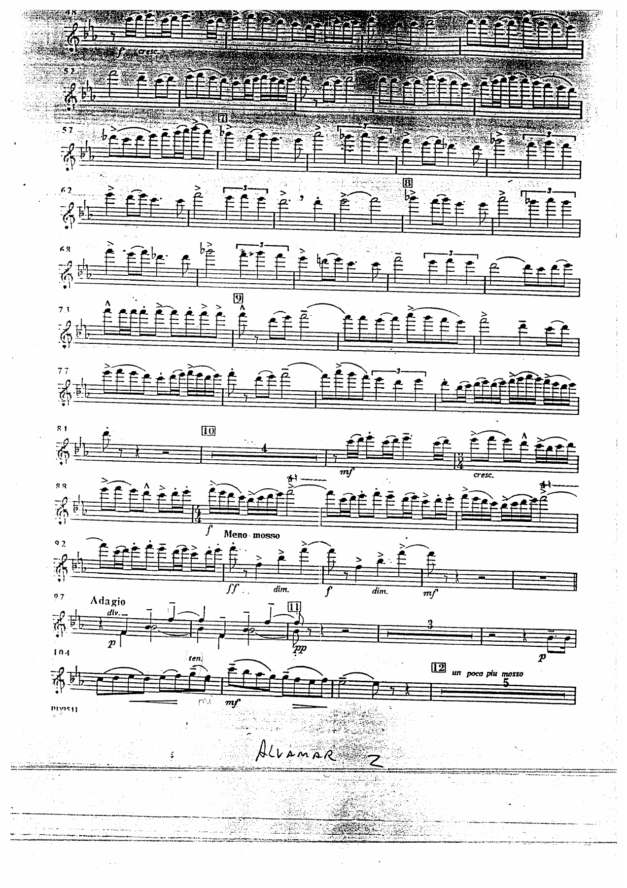 Alvamar overture partes — page 2