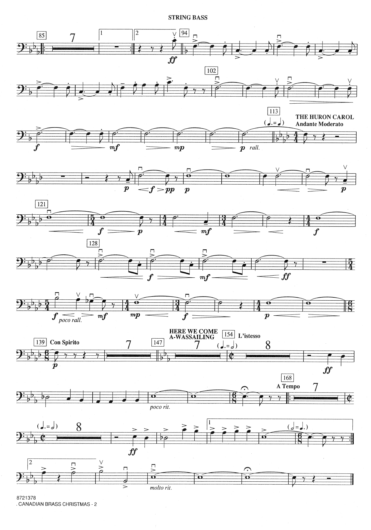 Canadian Brass Christmas-StringBass — page 2