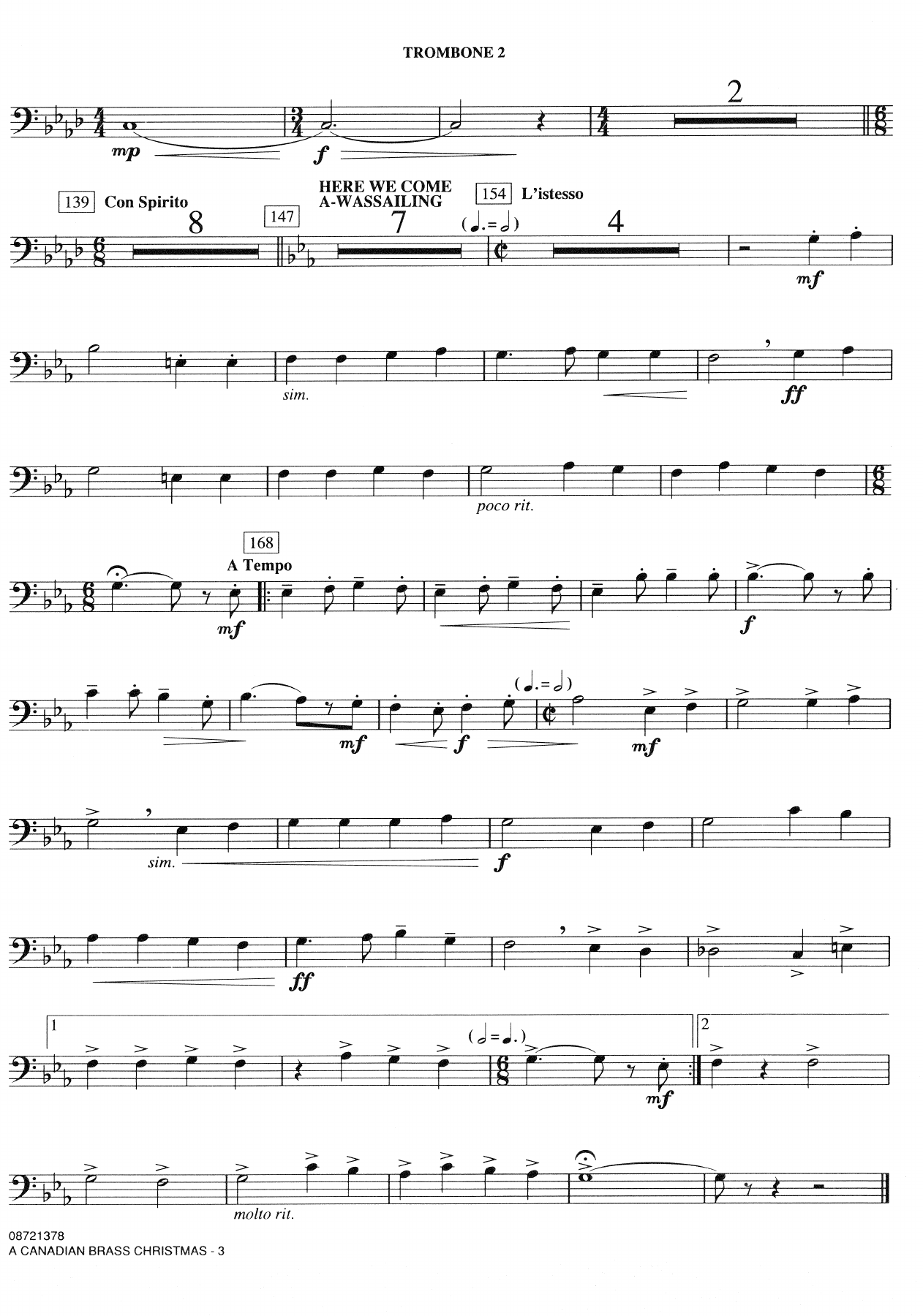 Canadian Brass Christmas-Trombon2 — page 3