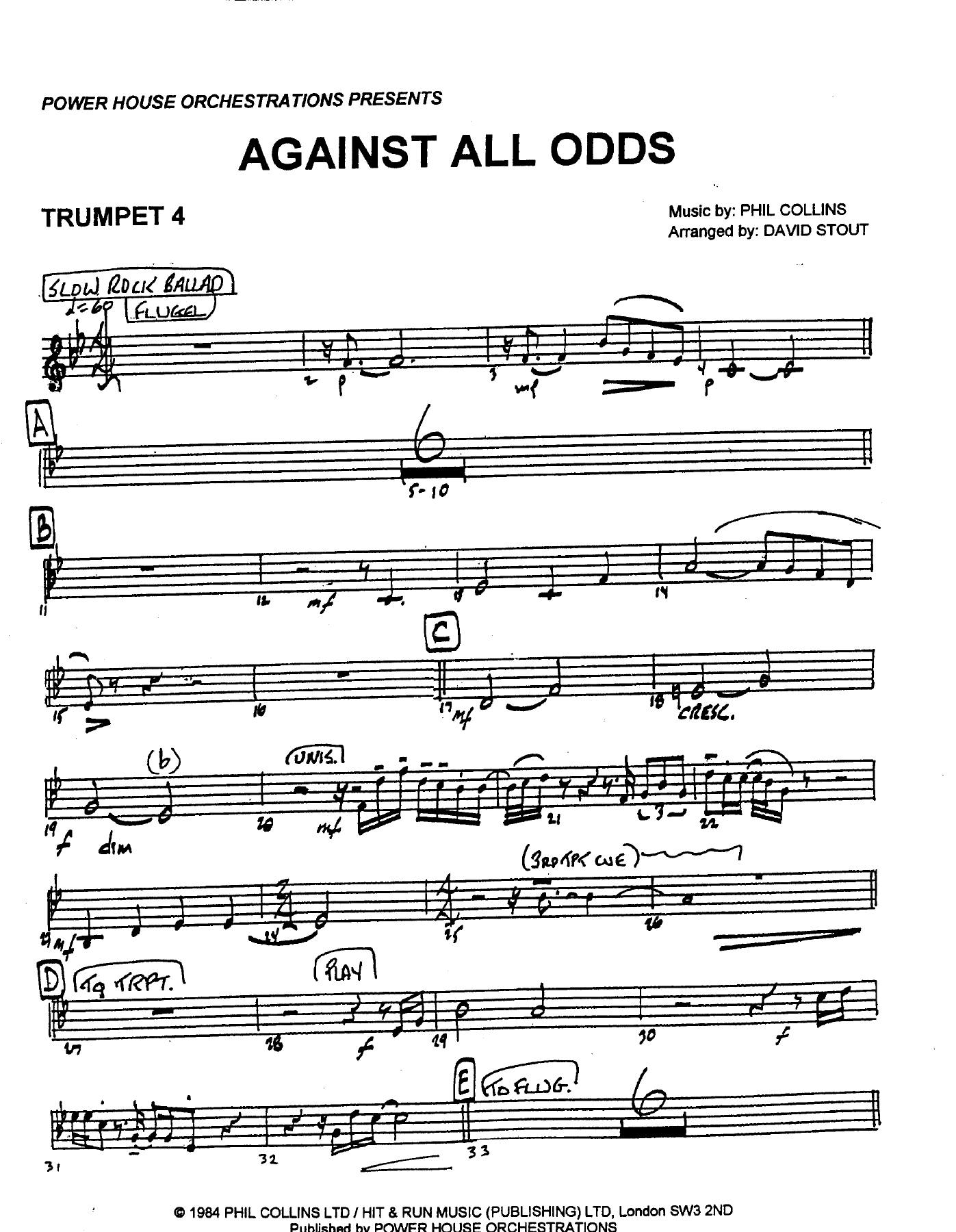 Trumpet 4 Pg — sheet music cover (first page)