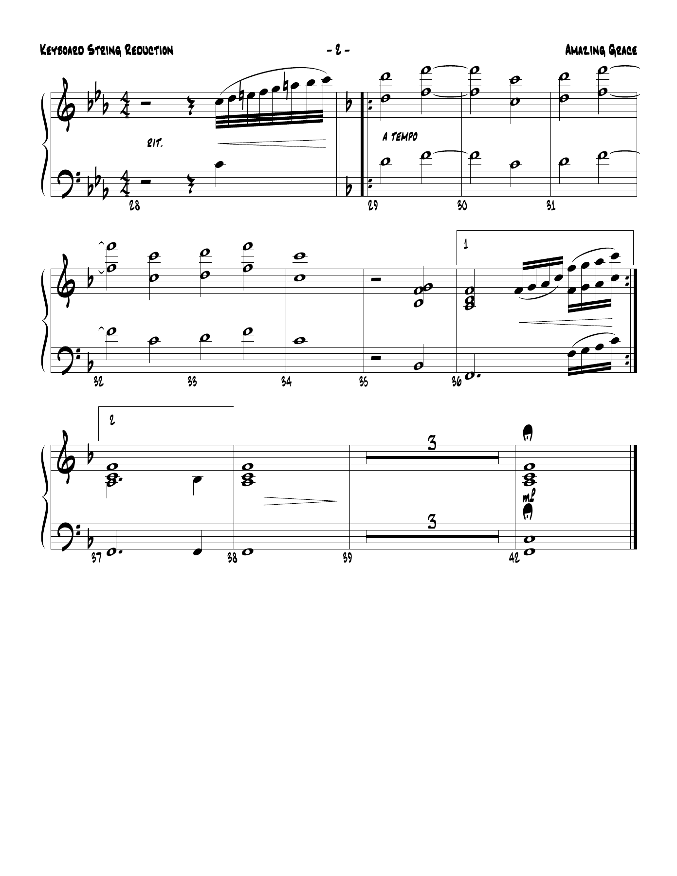 Amazing Grace Keystgs — page 2