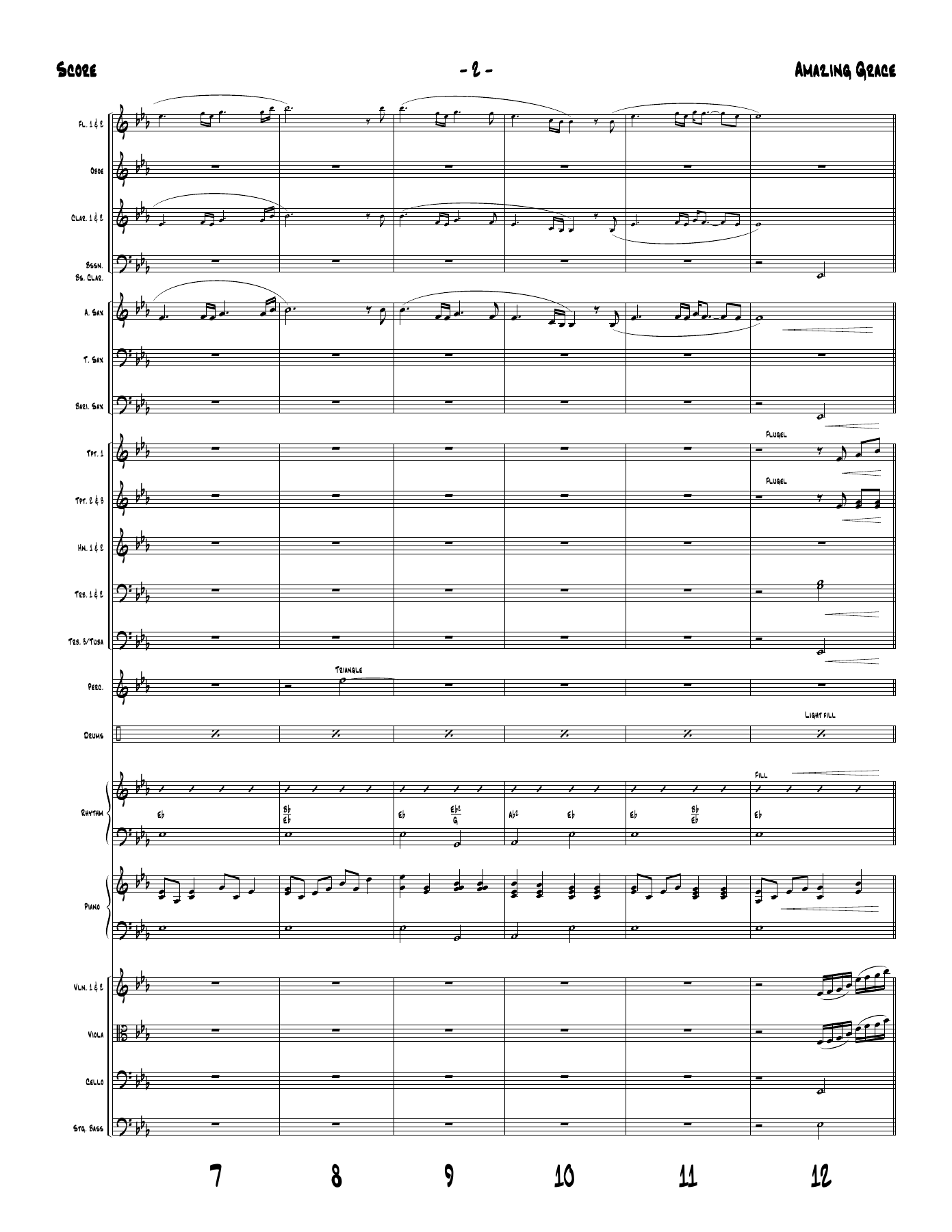 Amazing Grace score — page 2