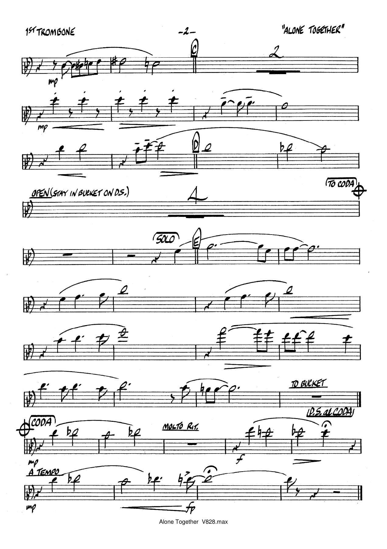 Alone Together (D.Wolpe) vocal — page 2