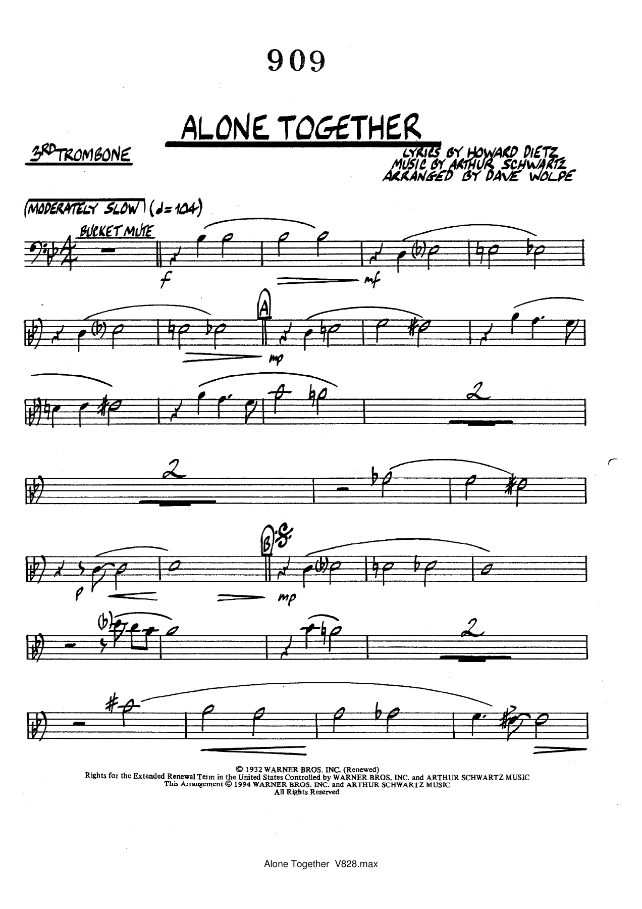 Alone Together (D.Wolpe) vocal — page 3