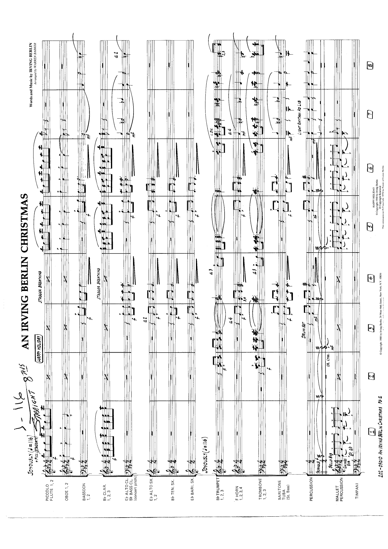 An Irving Berlin Christmas - parts — page 2