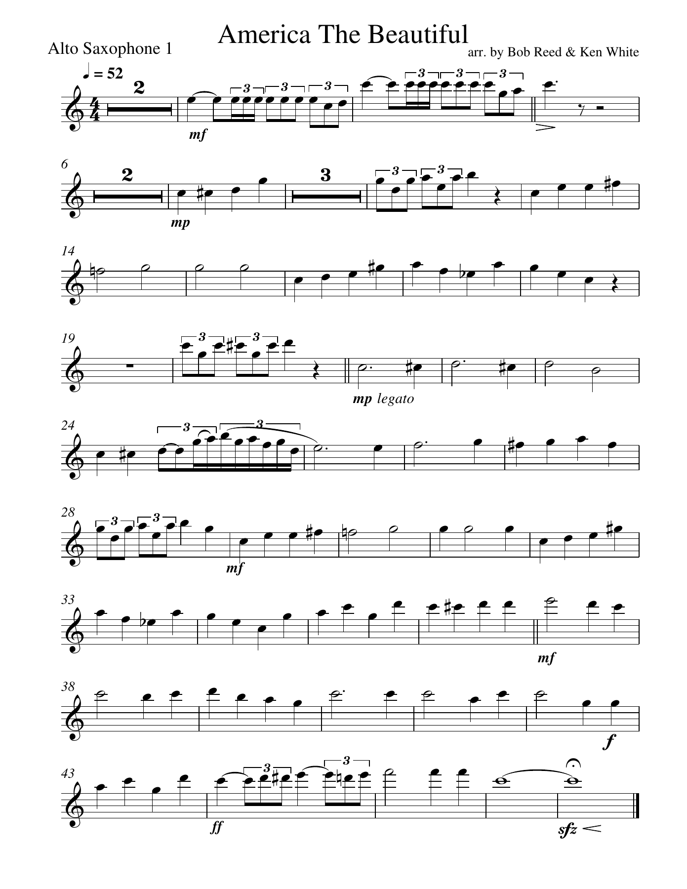 ATB Alto — sheet music cover (first page)