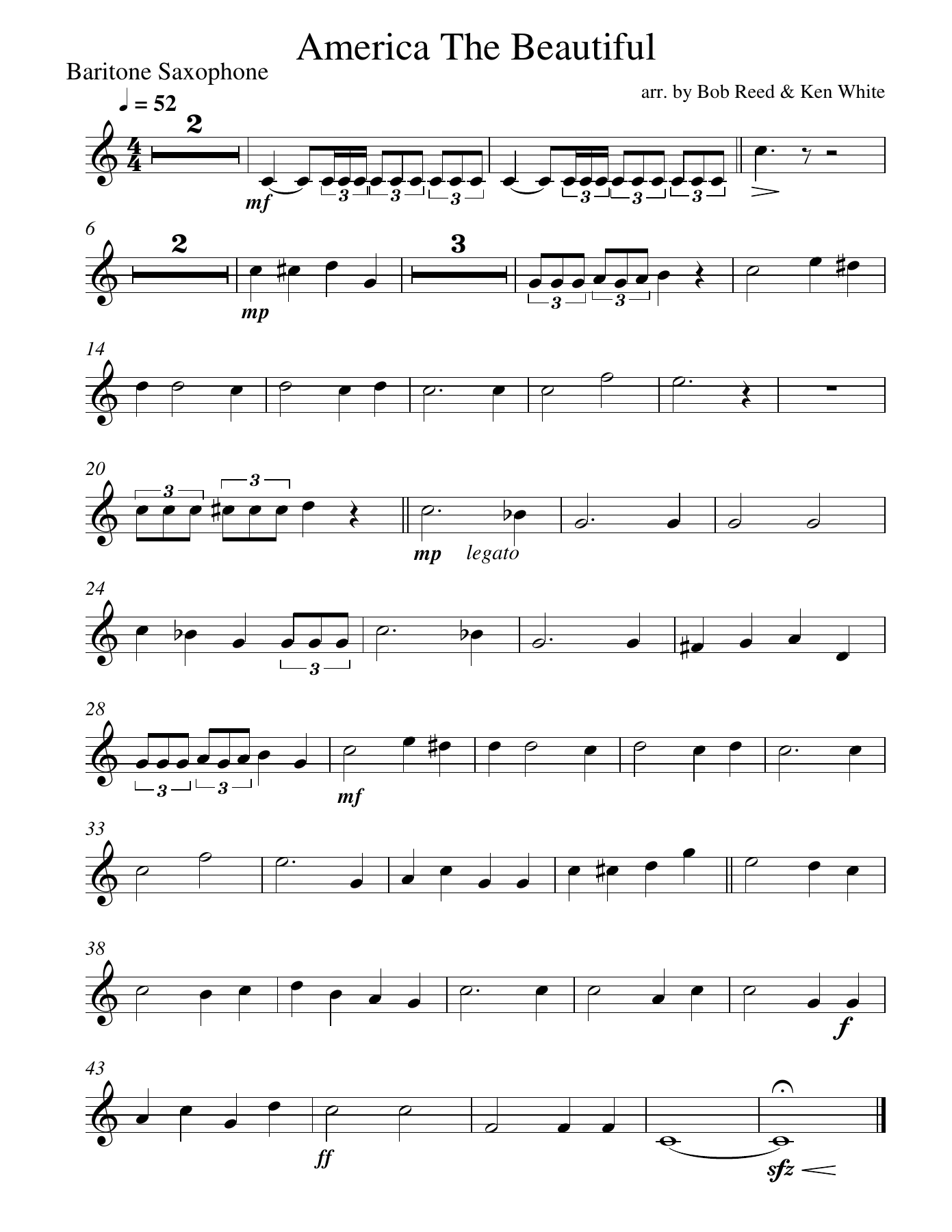 ATB Bari — sheet music cover (first page)