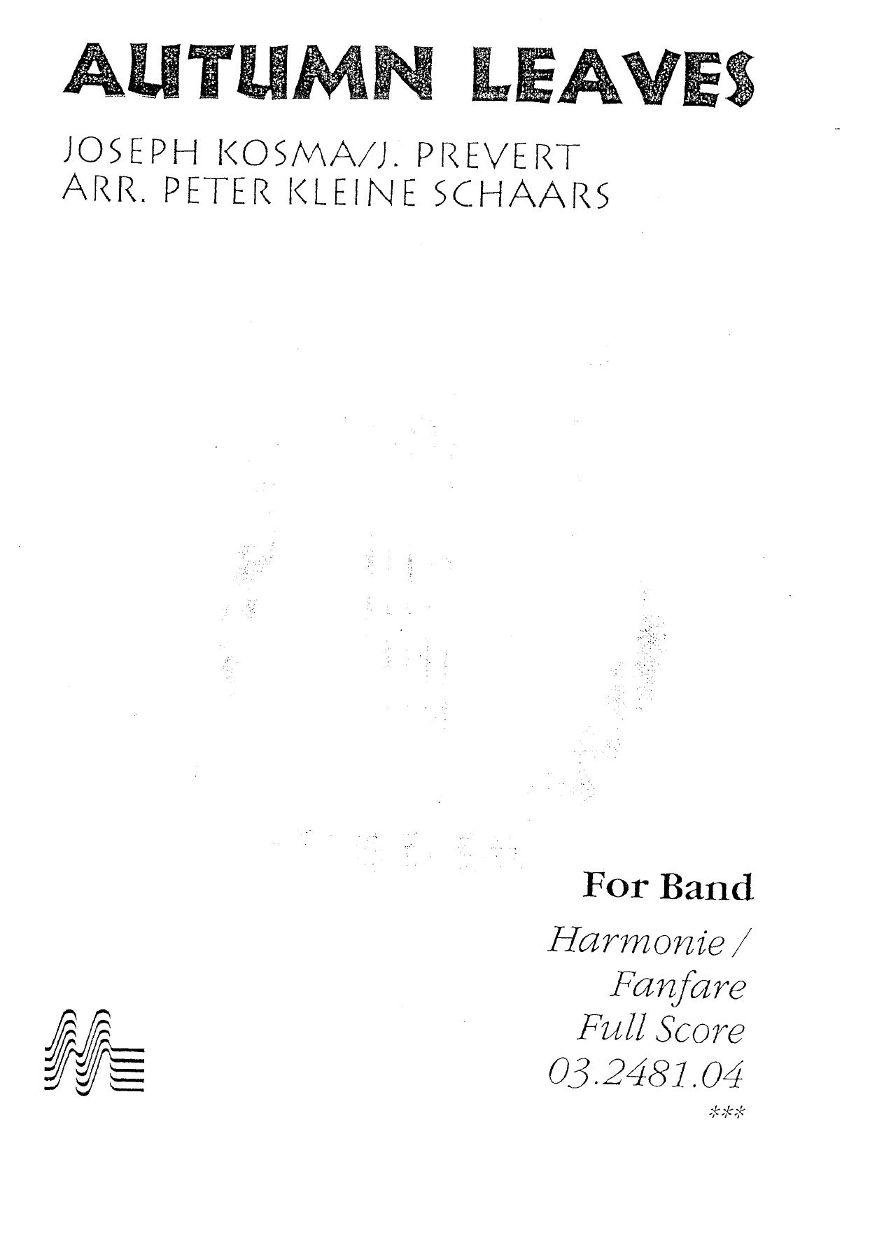 Autumn Leaves — sheet music preview