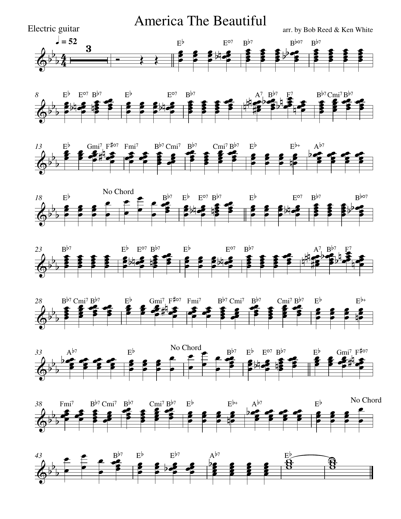ATB Guitar — sheet music cover (first page)