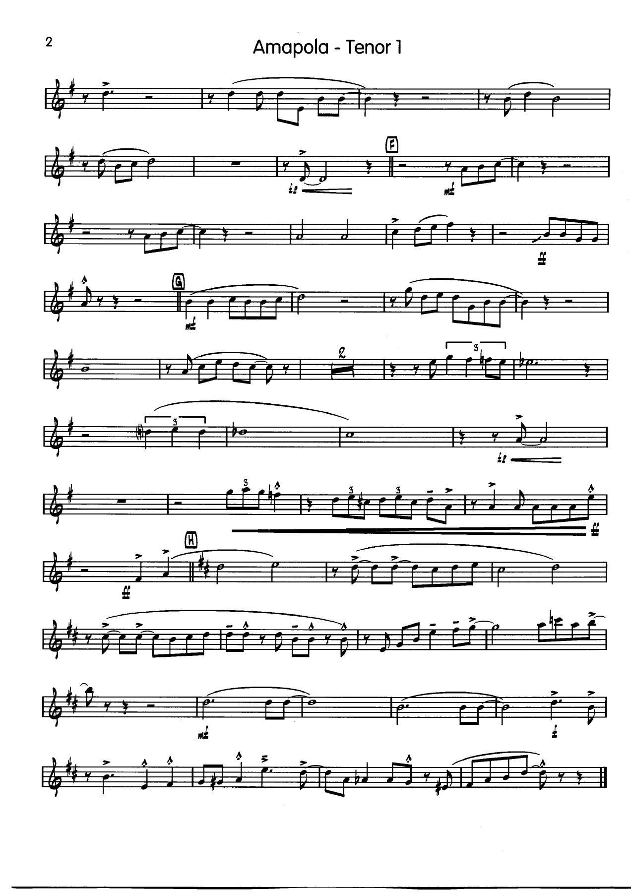 Amapola 1Tenor002 — sheet music cover (first page)
