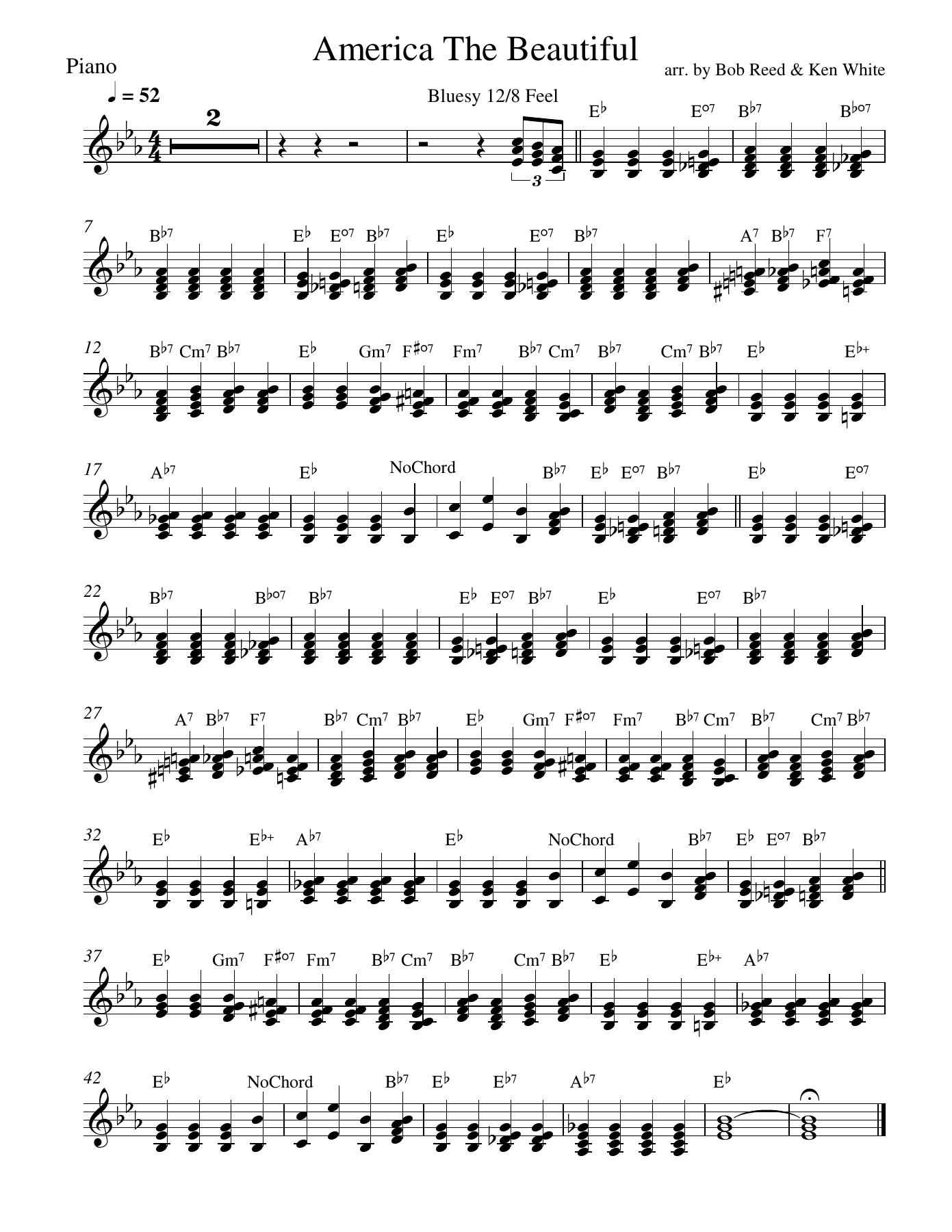ATB Piano — sheet music cover (first page)