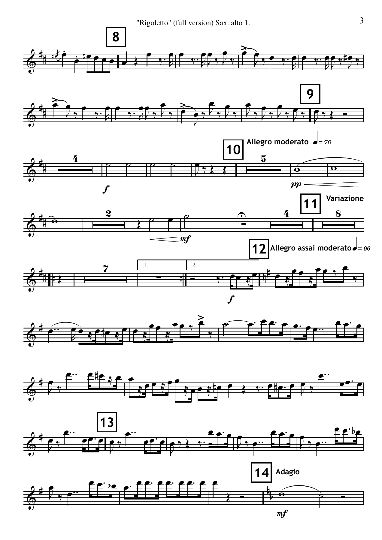 Rigoletto Fantasy Full PARTS — page 3