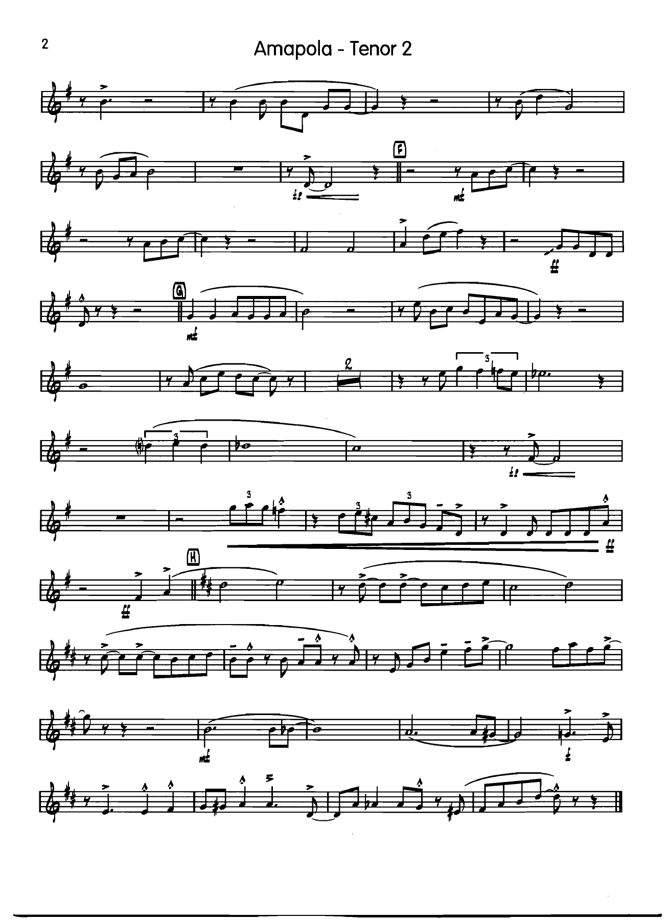 Amapola 2 Tenor — page 2