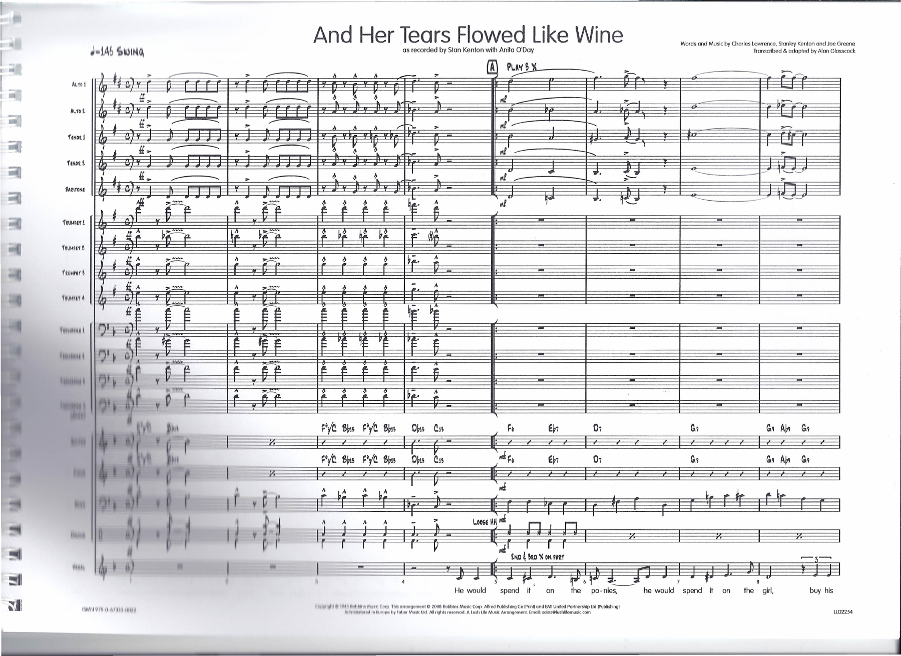 Score — sheet music cover (first page)