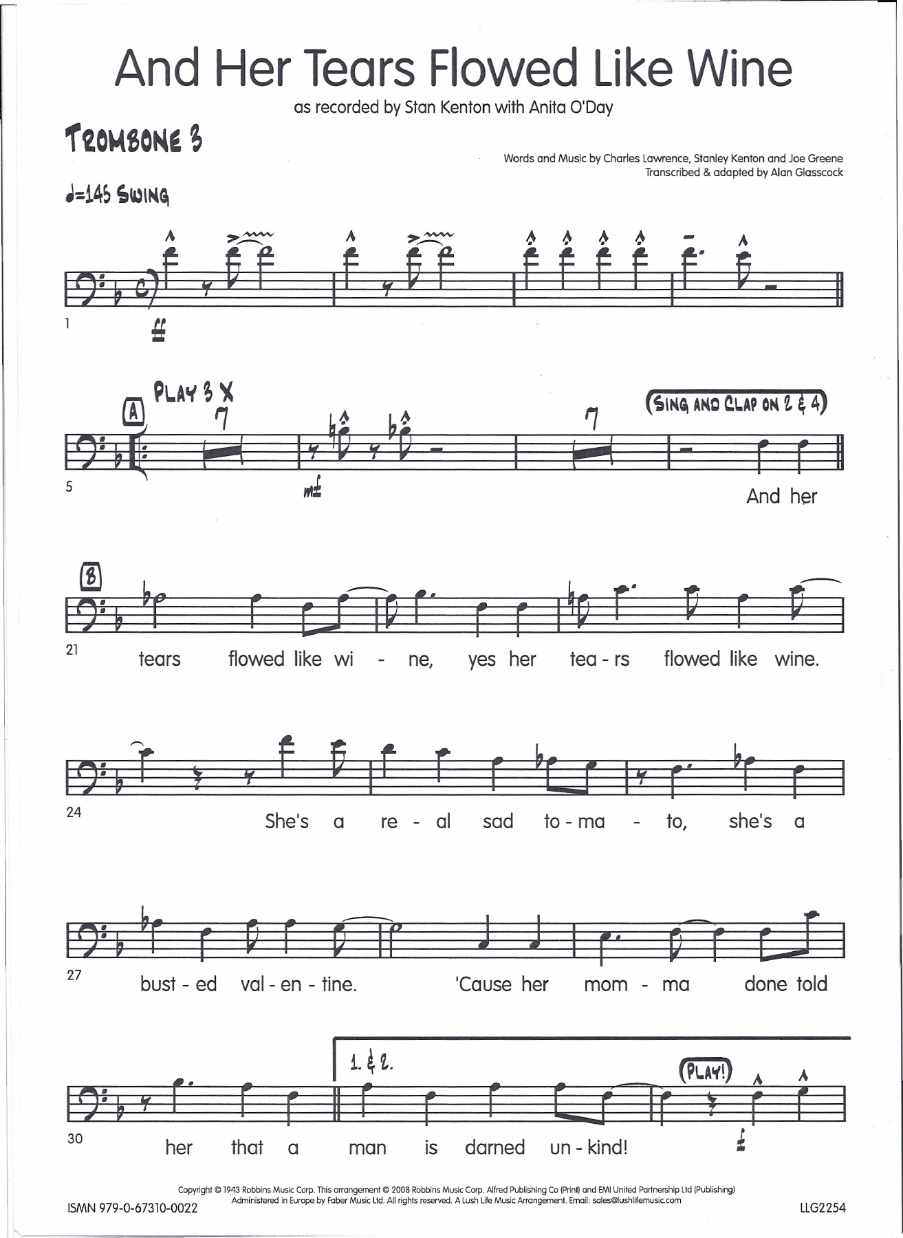 Trombone3 — sheet music cover (first page)