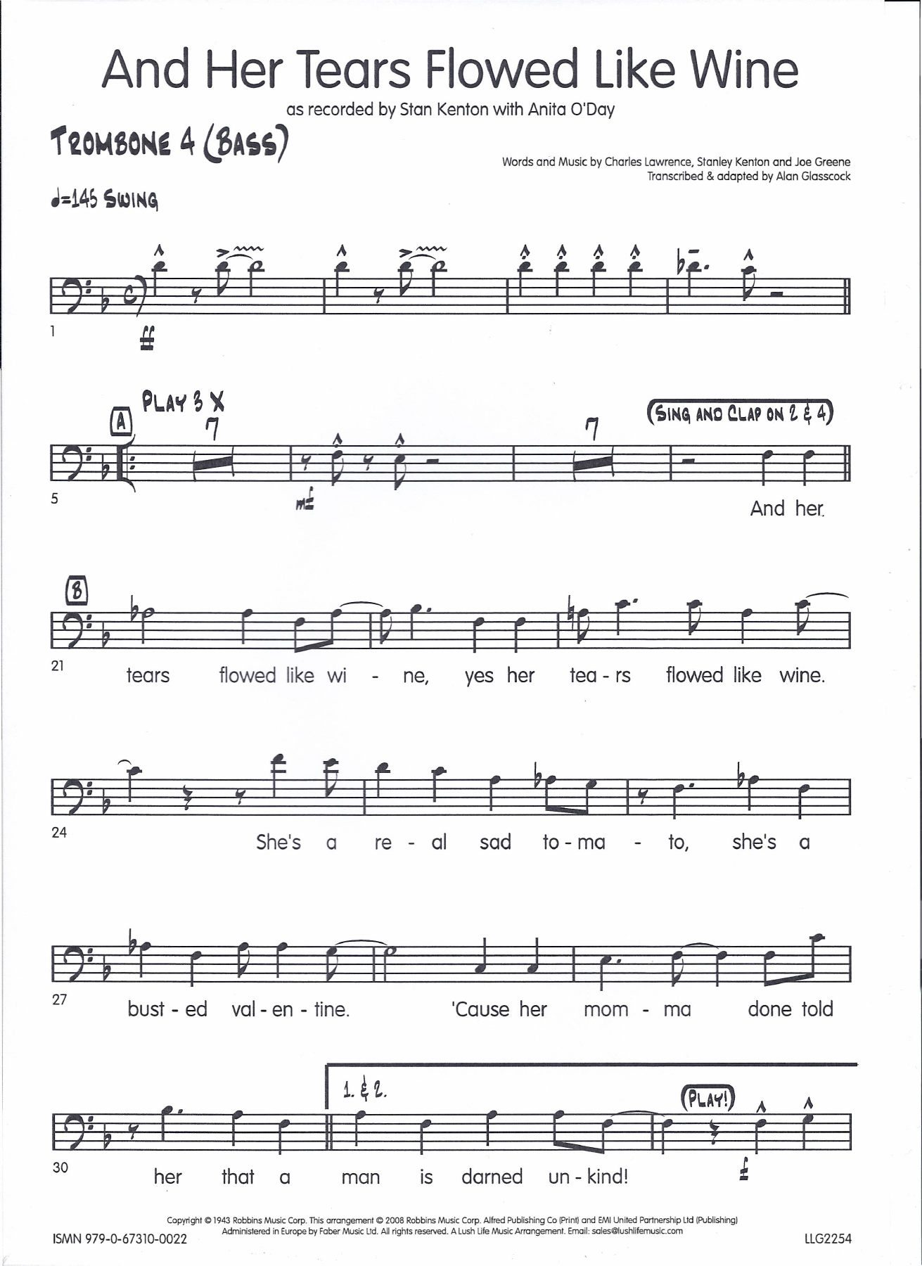 Trombone4 — sheet music cover (first page)