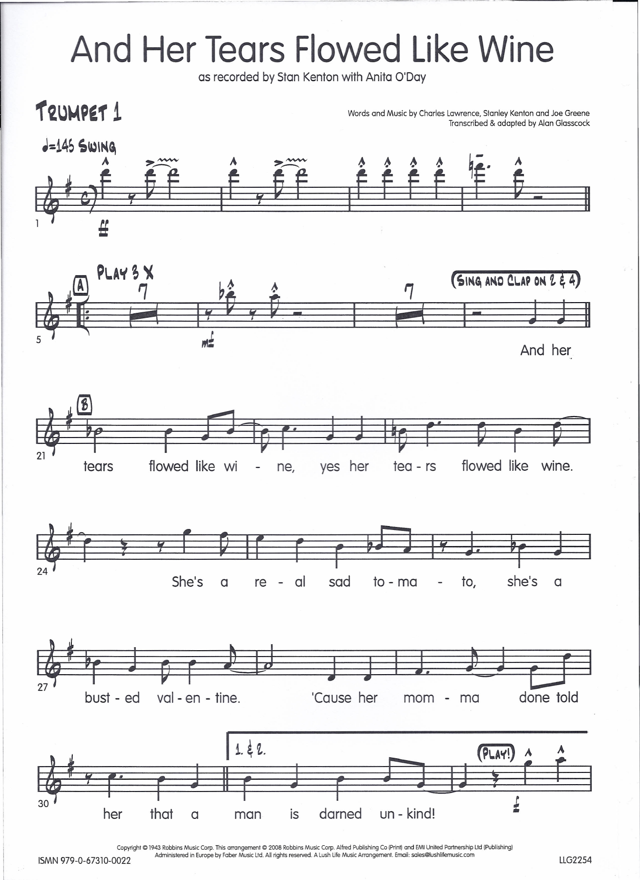 Trumpet1 — sheet music cover (first page)