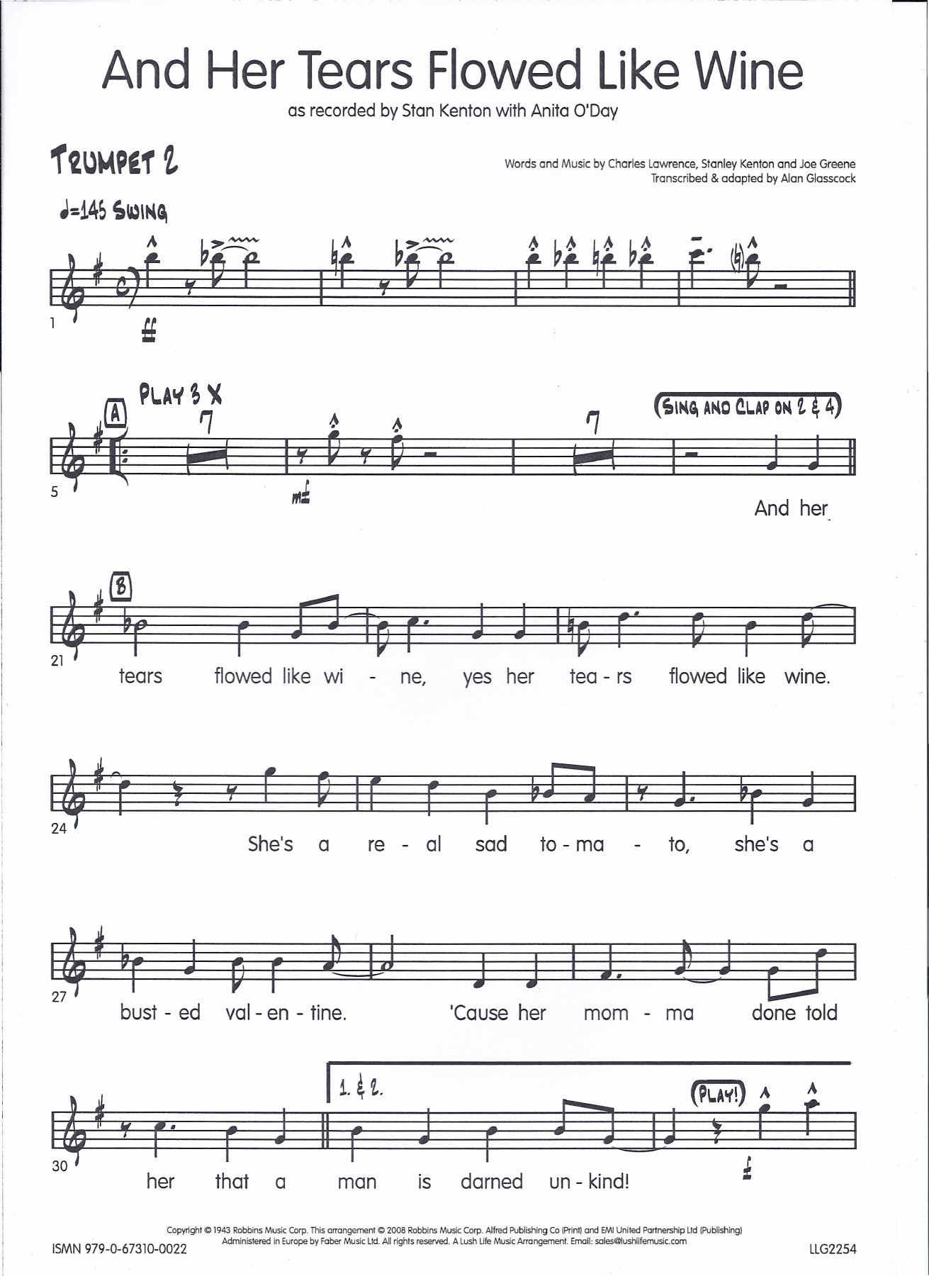 Trumpet2 — sheet music cover (first page)