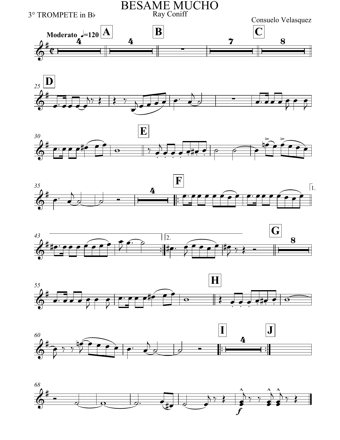 TROMPETA — sheet music cover (first page)