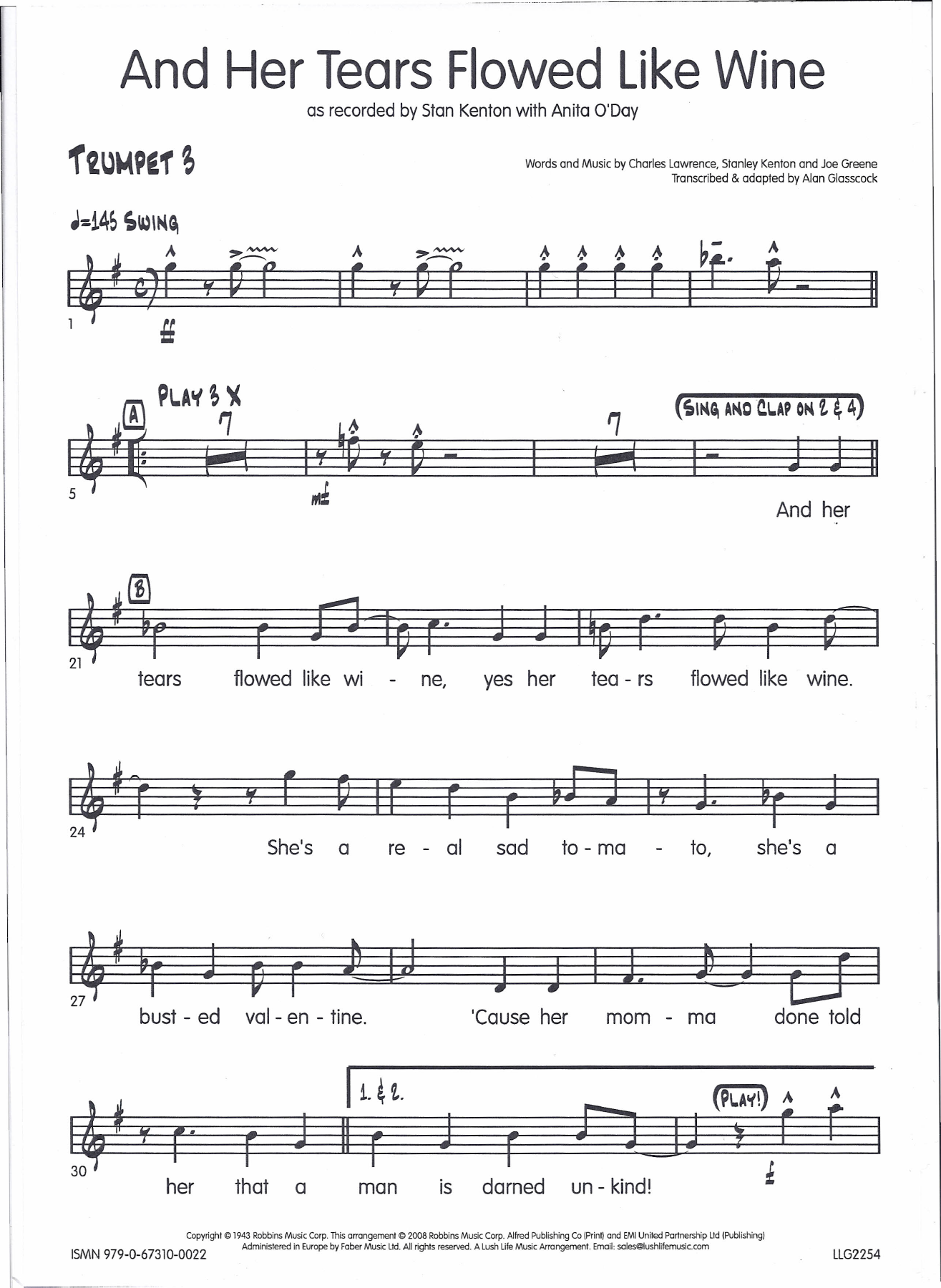 Trumpet3 — sheet music cover (first page)