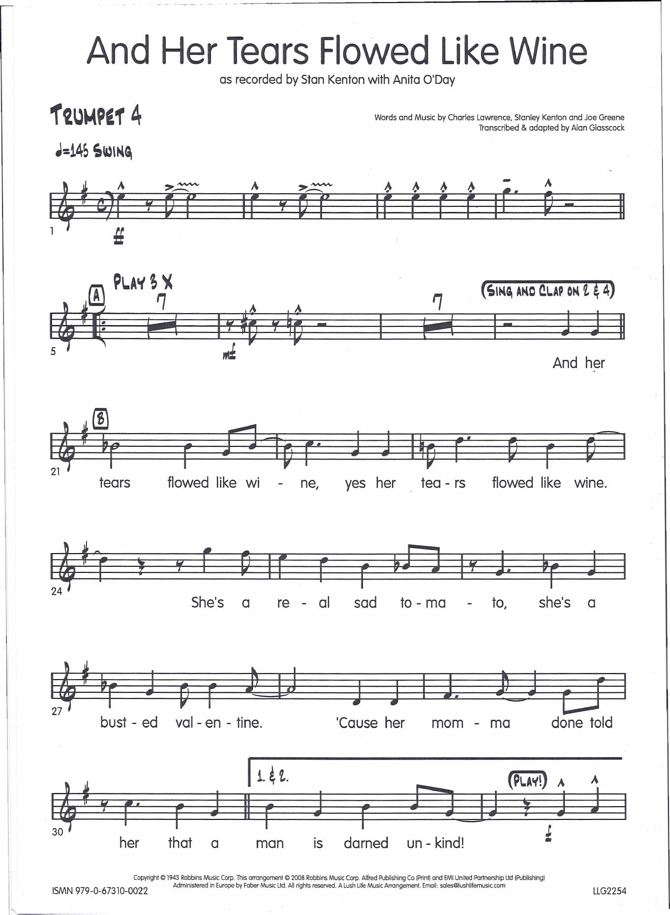 Trumpet4 — sheet music cover (first page)