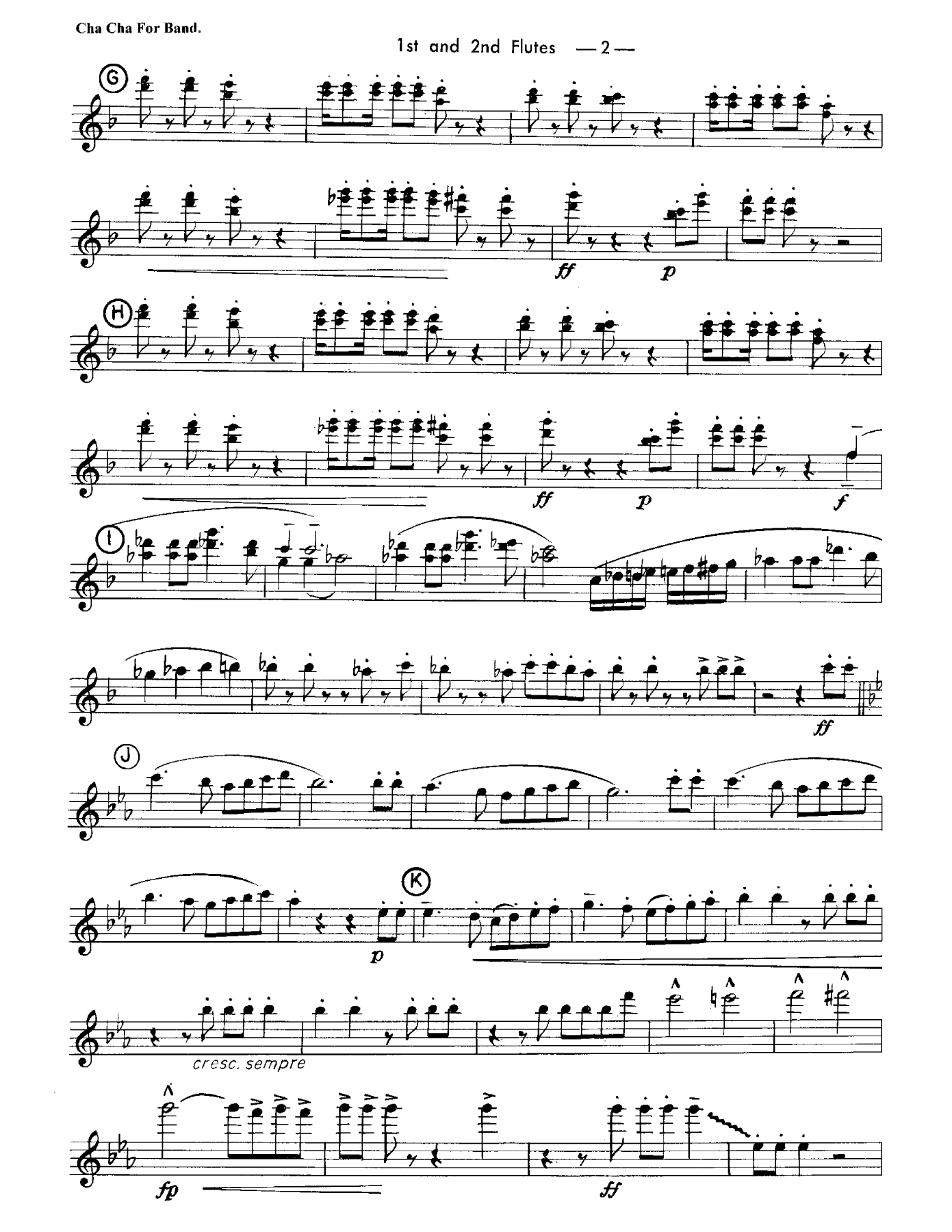 Cha Cha For Band — page 2