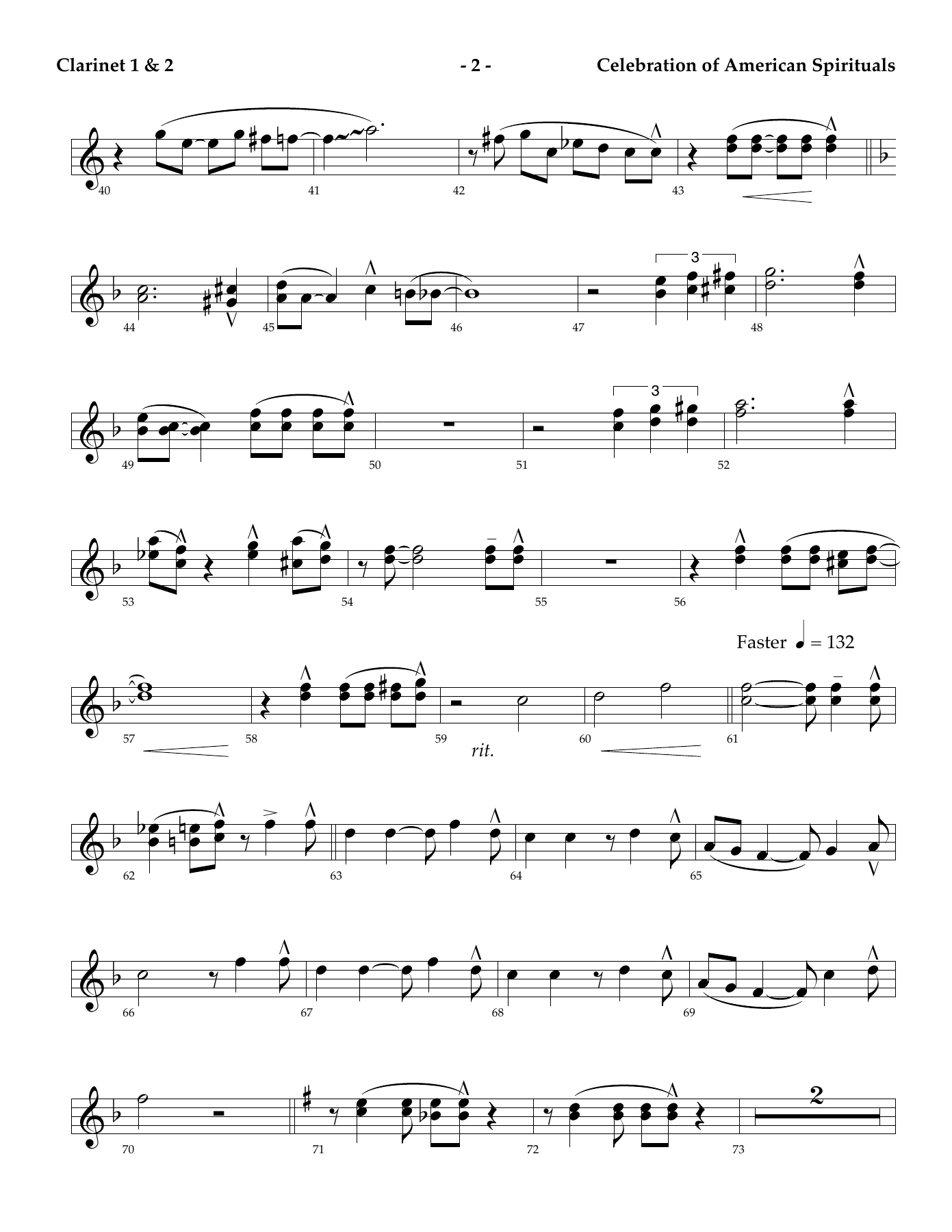 Clarinet — page 2
