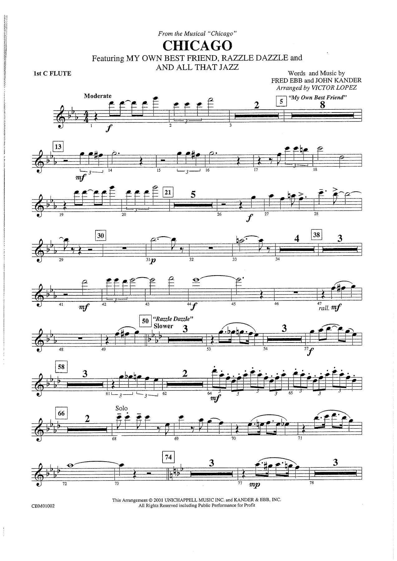 Chicago (Parts) — sheet music preview