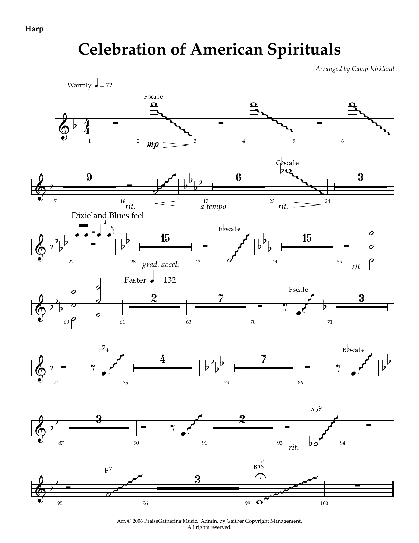 Harp — sheet music cover (first page)