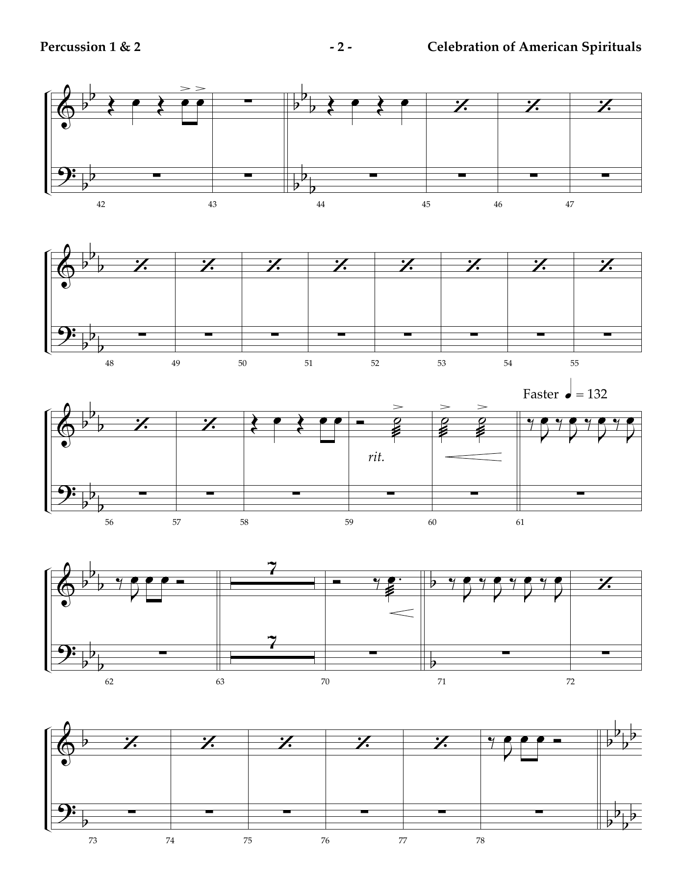 Percussion — page 2
