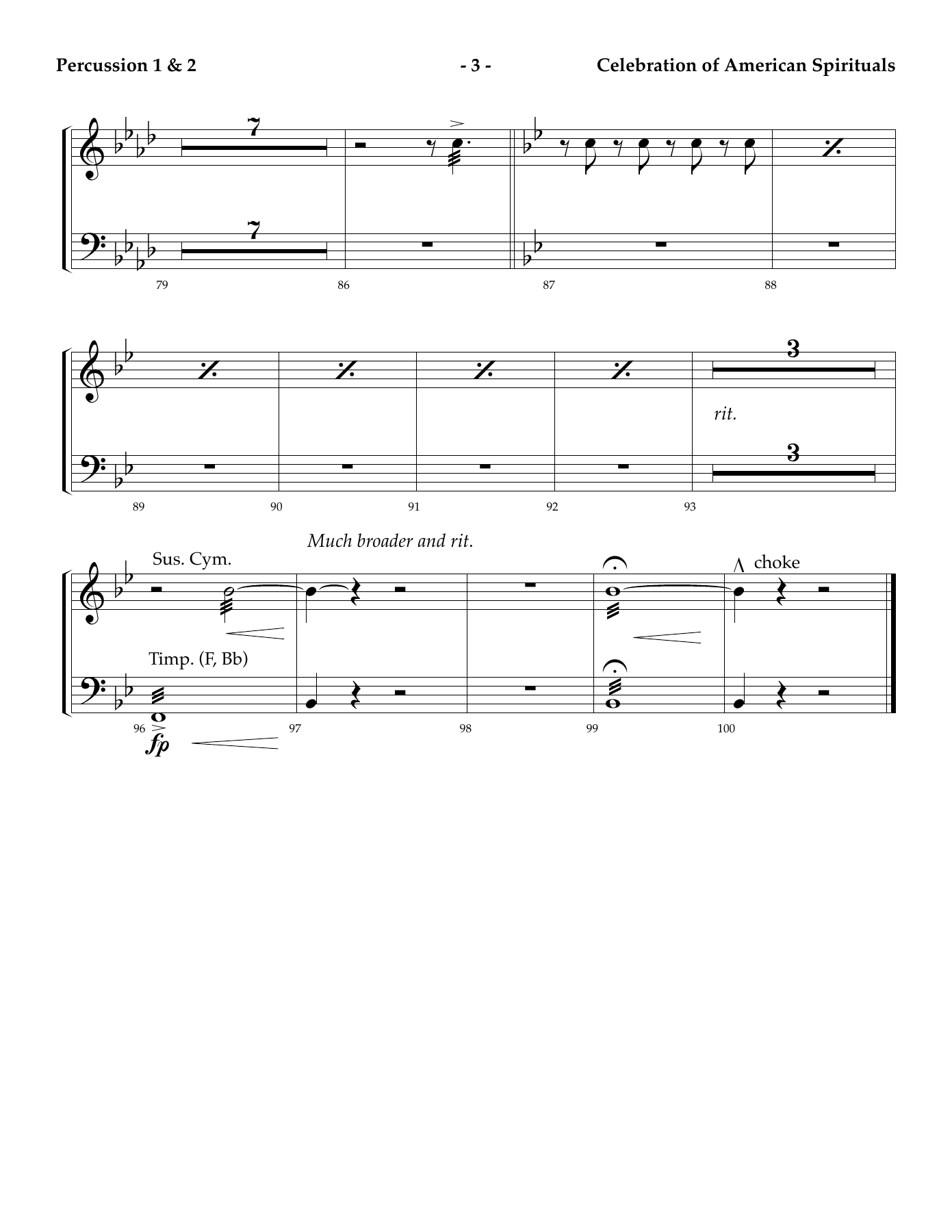 Percussion — page 3
