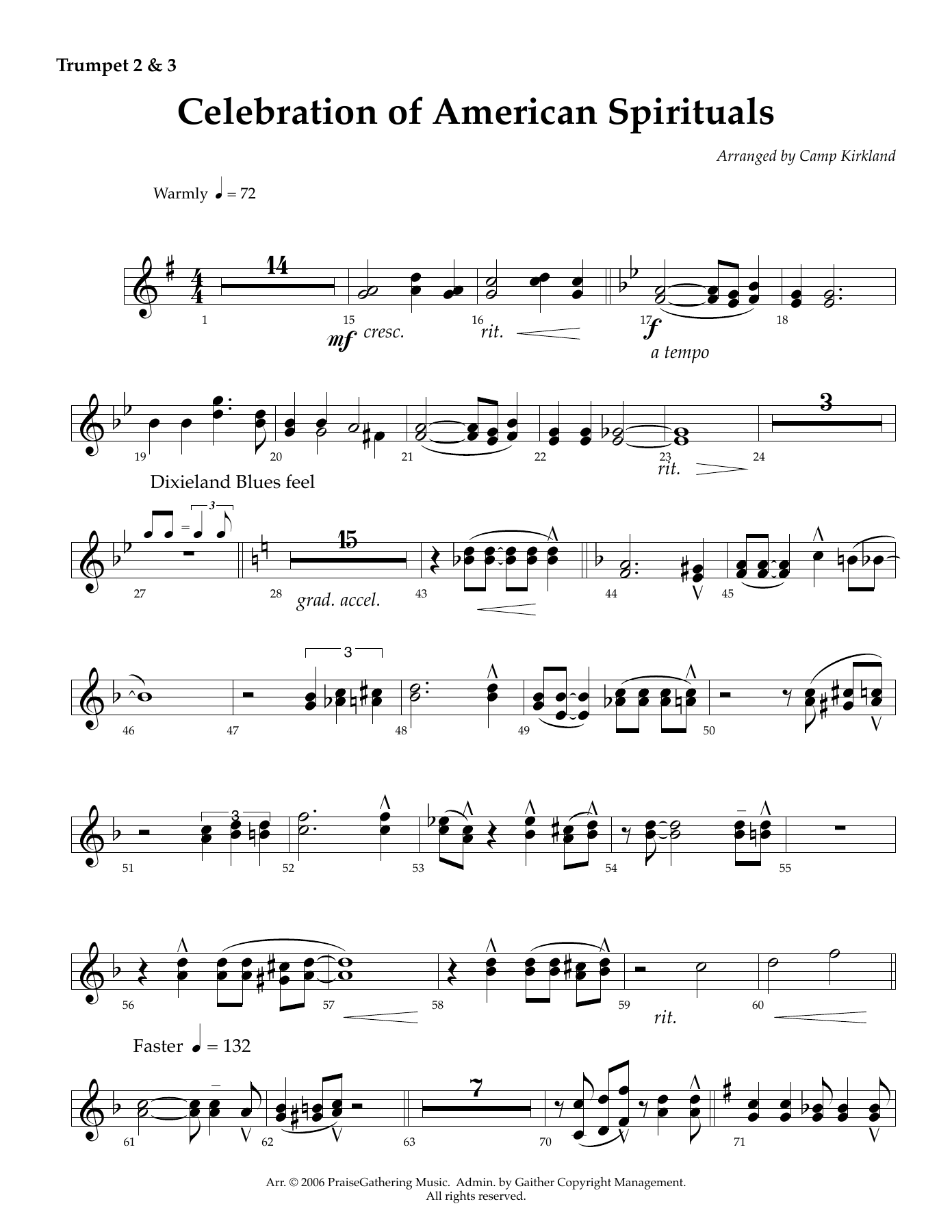 Trumpet 2-3 — sheet music cover (first page)