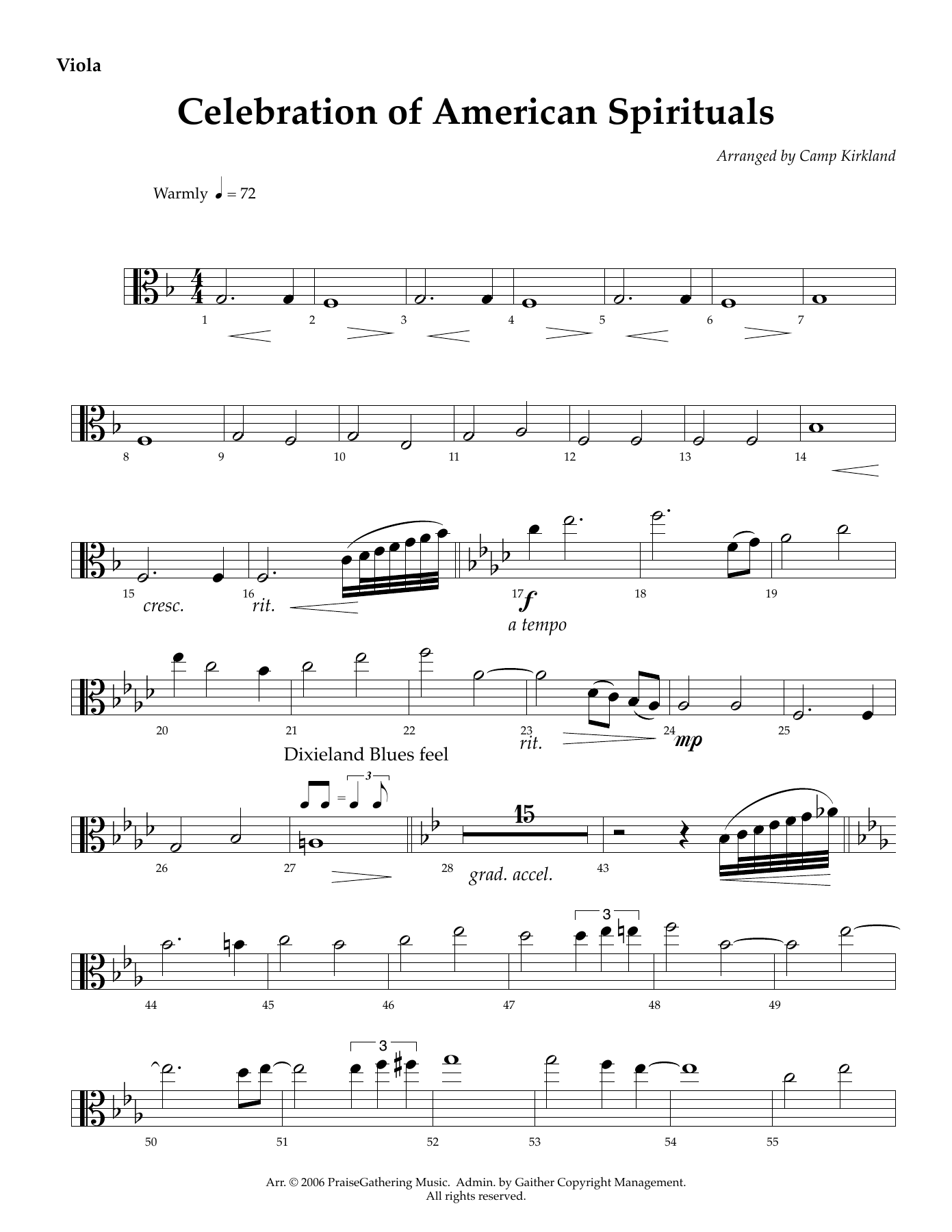 Viola — sheet music cover (first page)