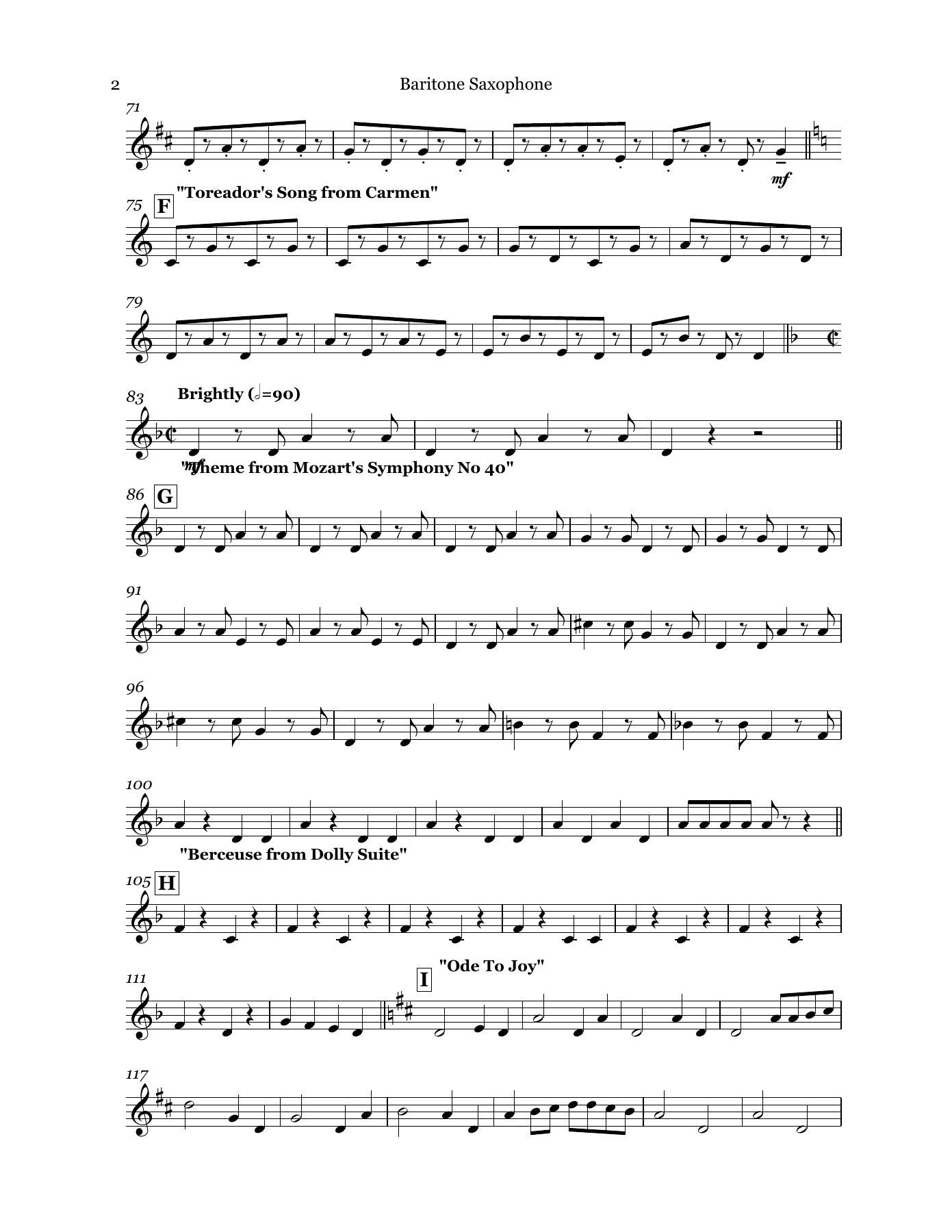 CB011ClassicalMuddley Baritone Saxophone — page 2