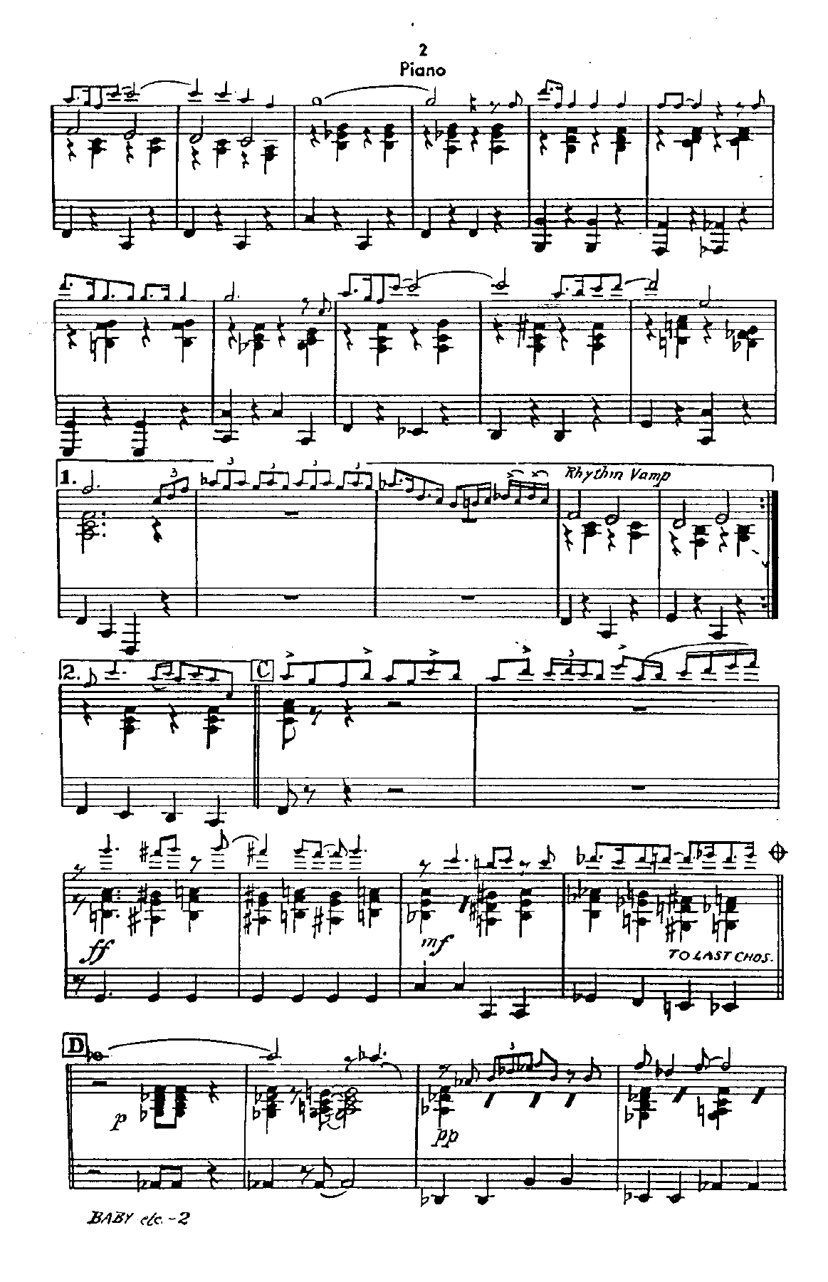 Piano pg2 — sheet music cover (first page)