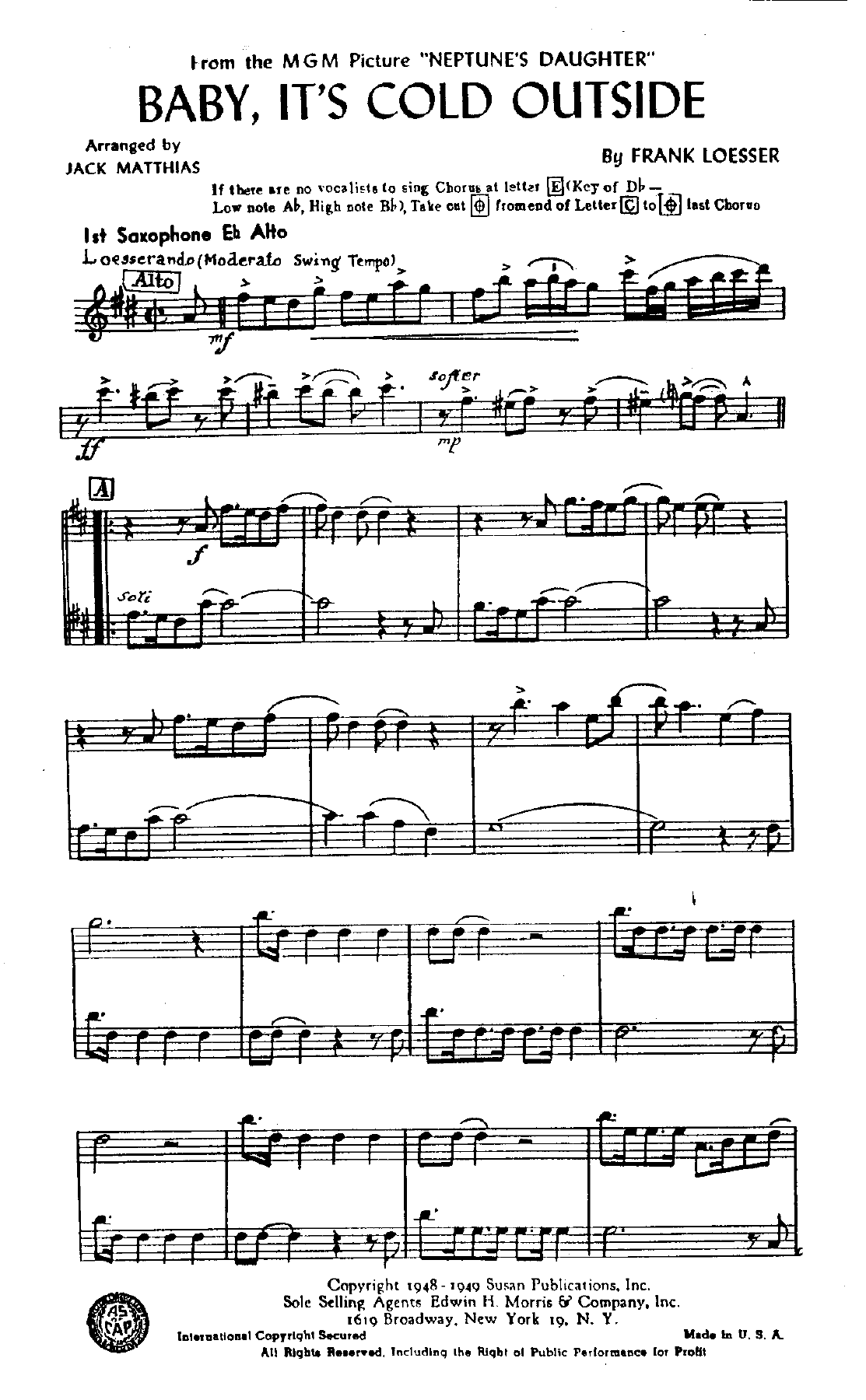 1st sax alto pg1 — sheet music preview
