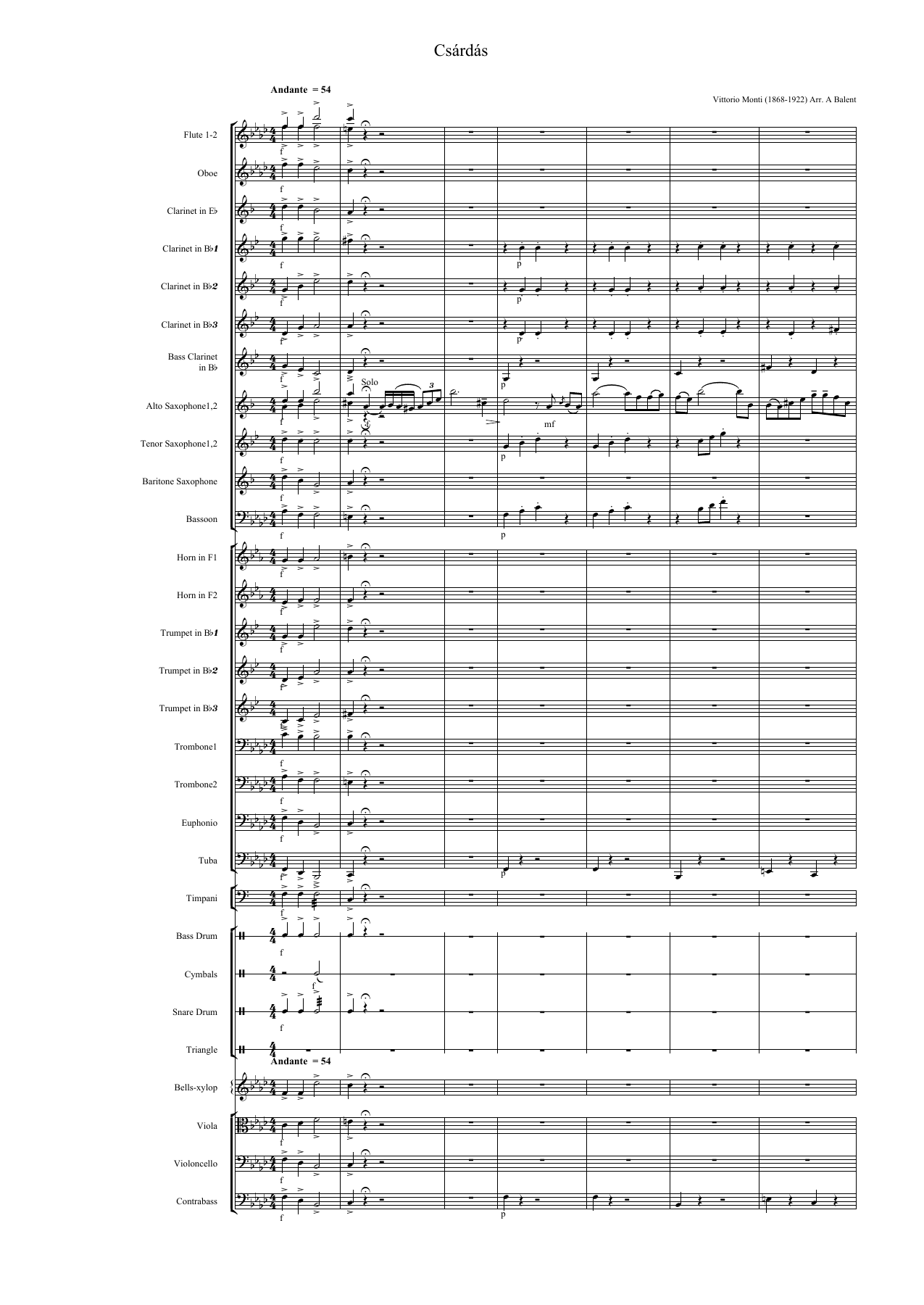 Partitura — sheet music preview