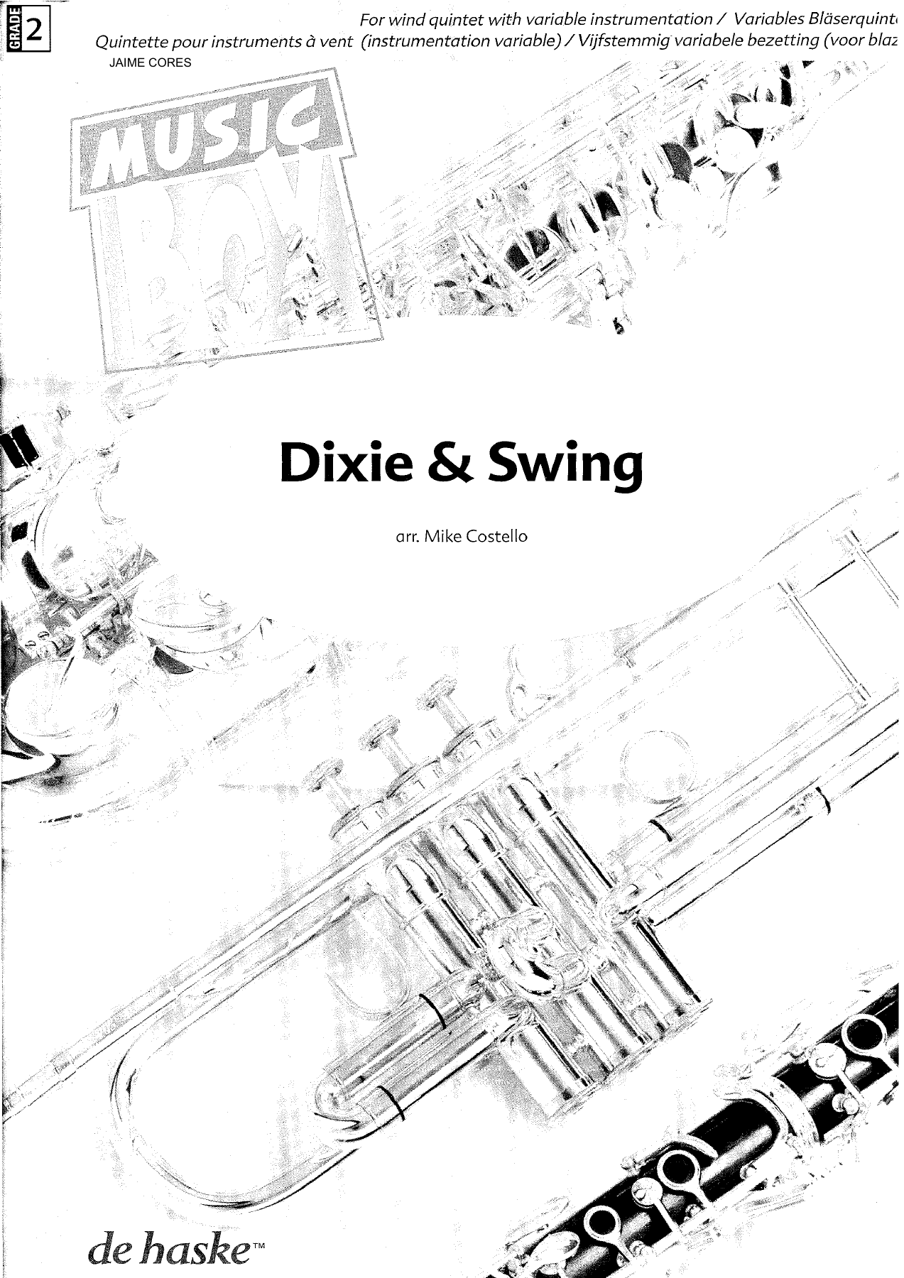 Dixie & Swing — sheet music cover (first page)