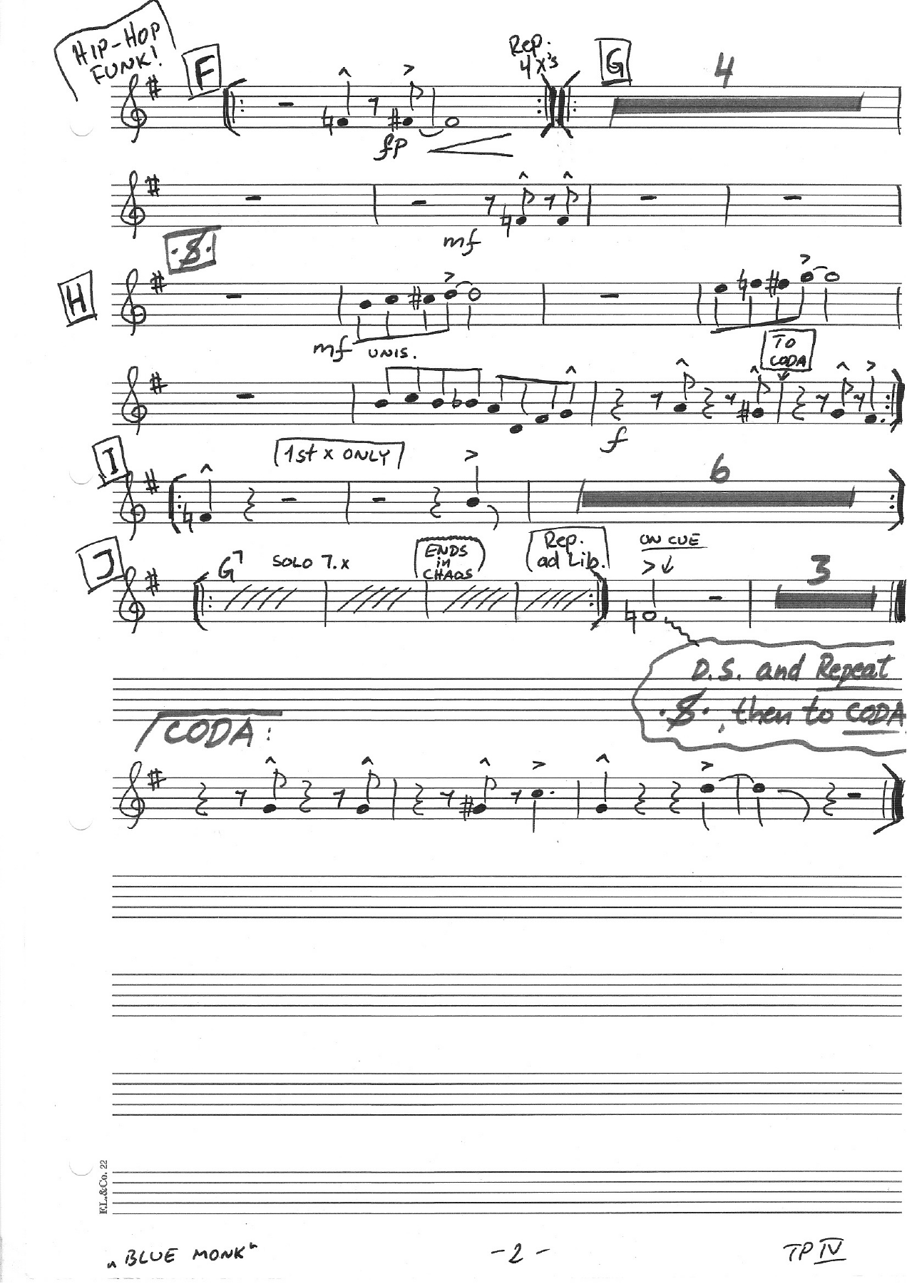10 Blue Monk Trompet — page 2