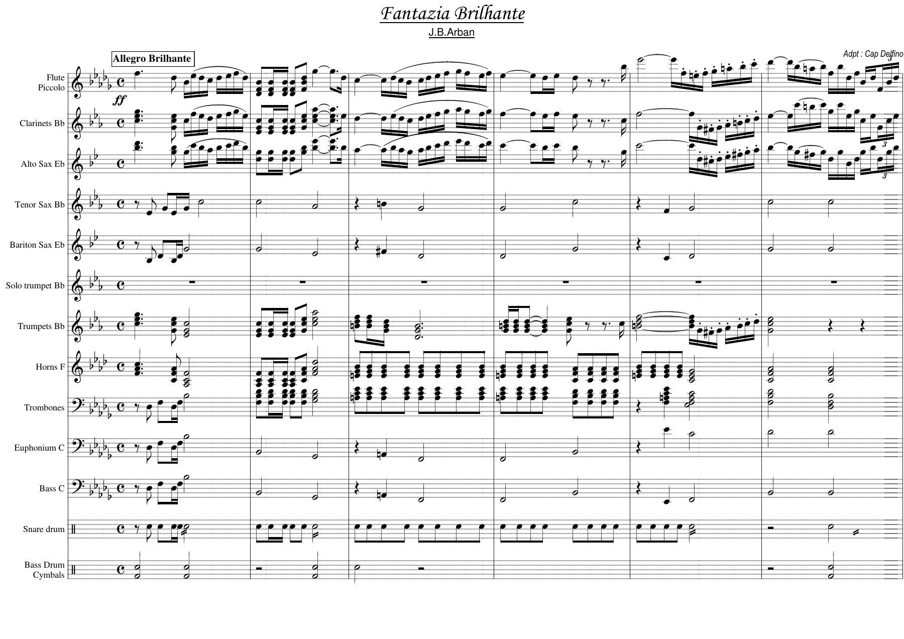 full score — sheet music cover (first page)