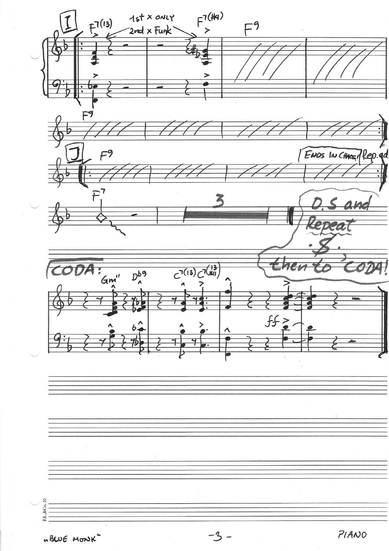 16 Blue Monk Piano — page 3