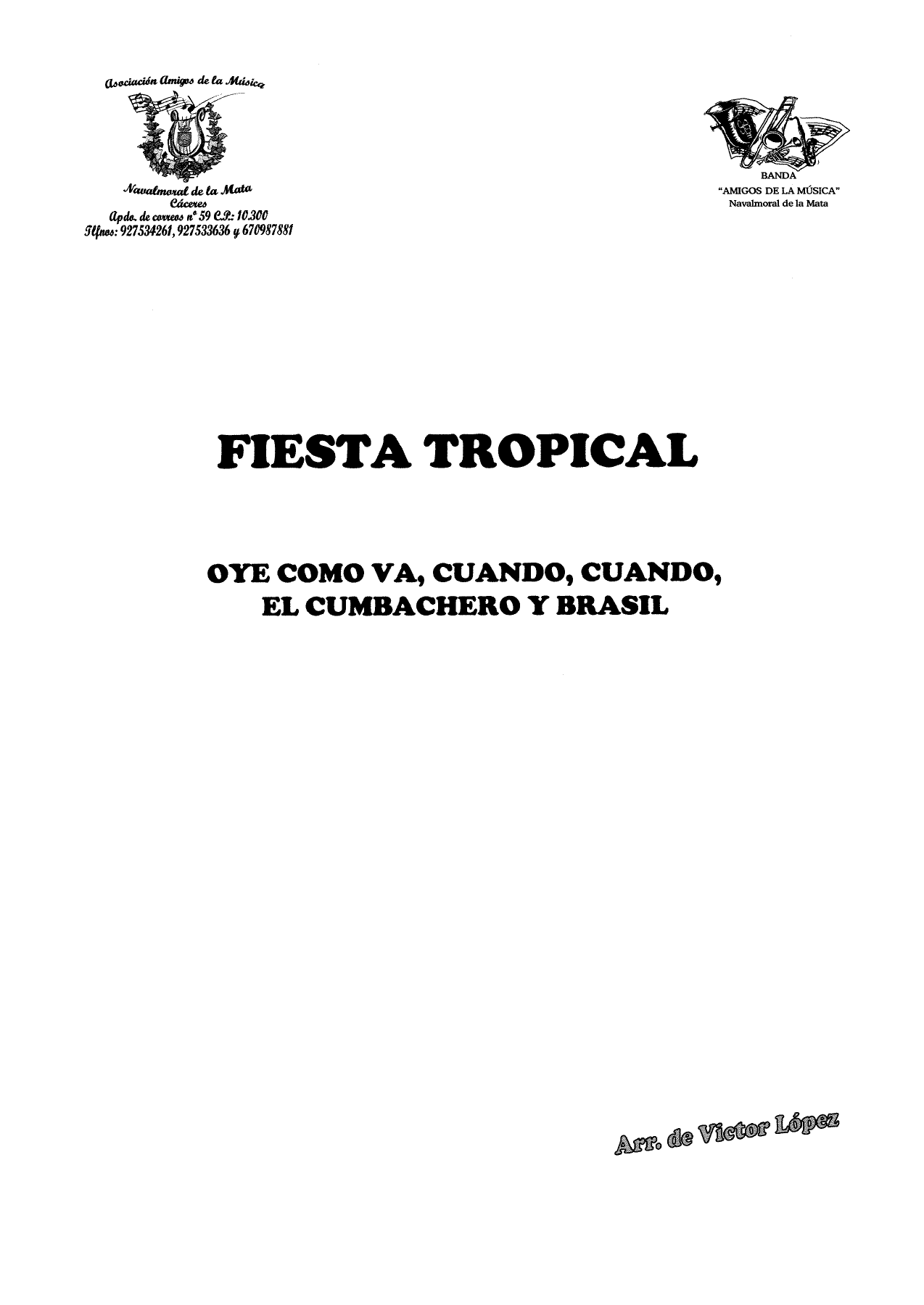 Fiesta Tropical — sheet music cover (first page)