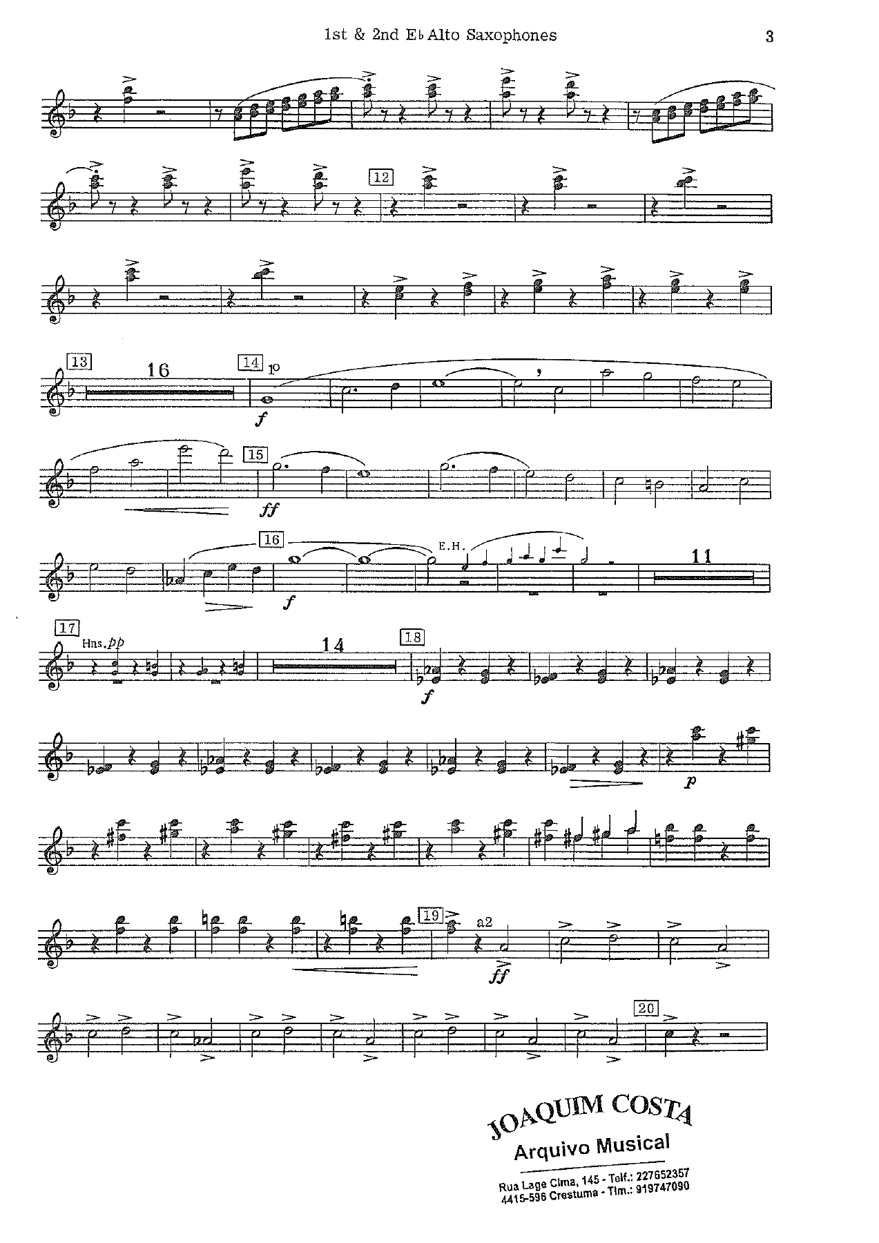 Festive Overture 15 A Sax — page 3