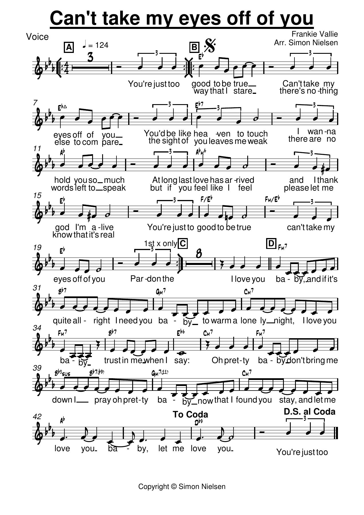01 Voice — sheet music cover (first page)