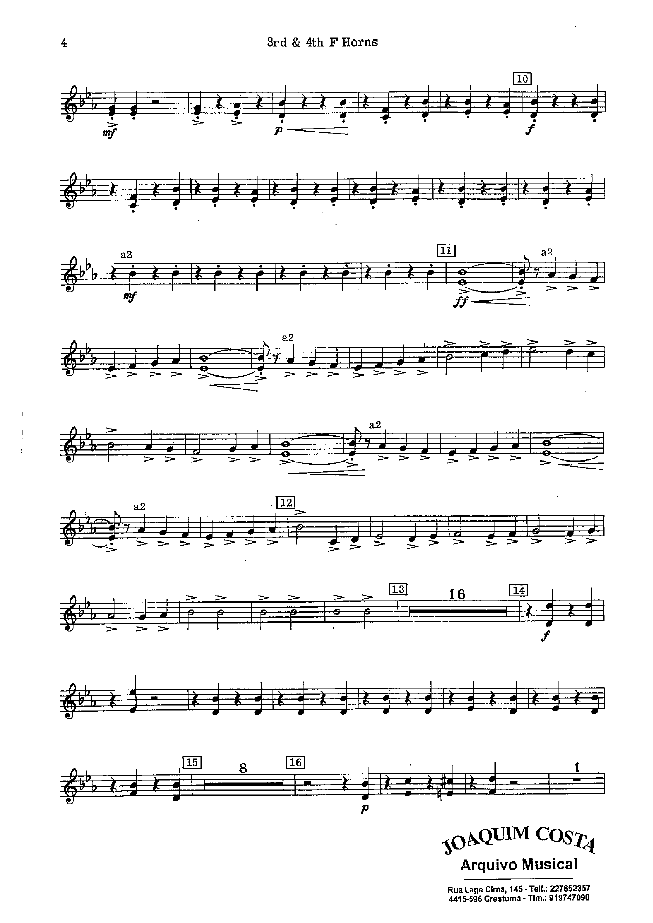 Festive Overture 23 F Hn 3 & — page 3