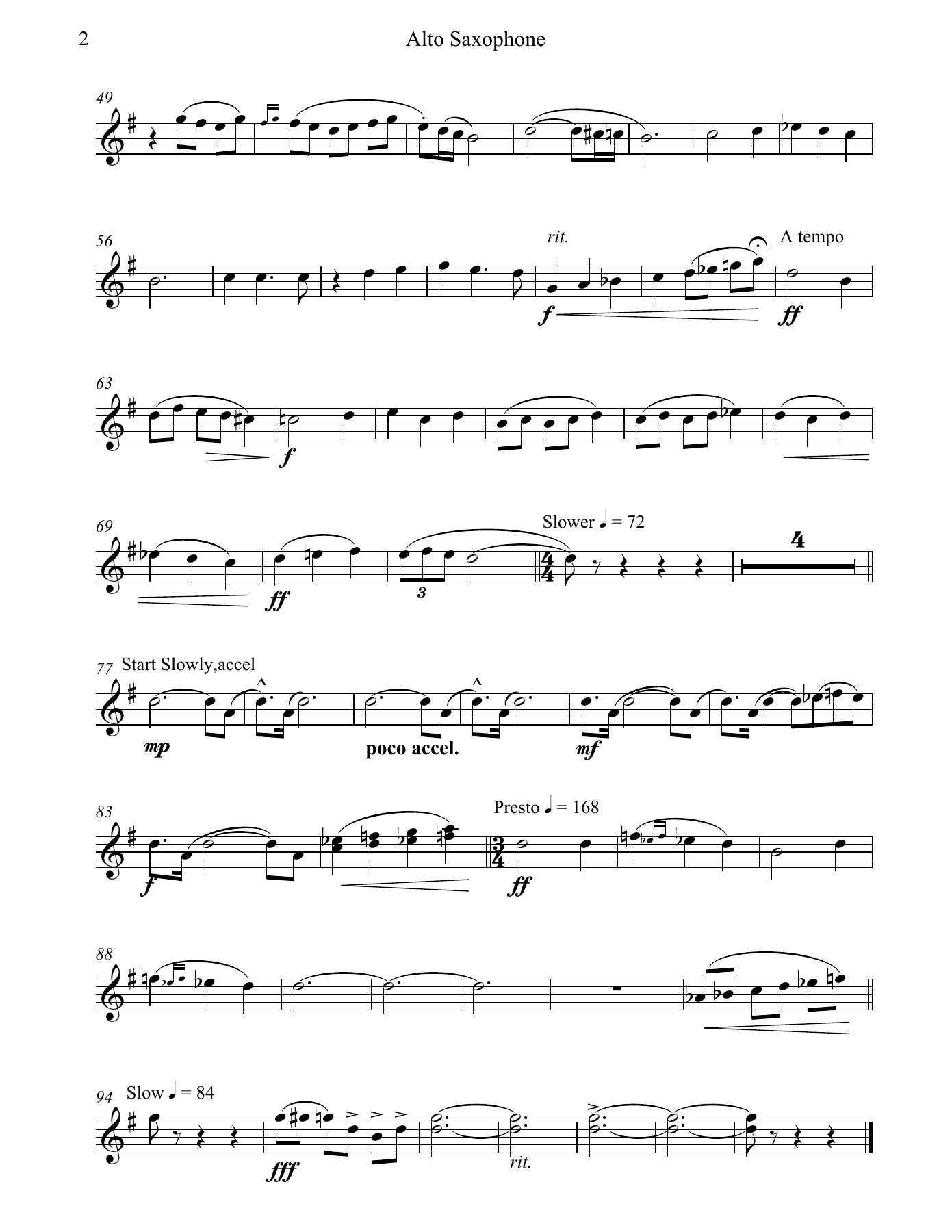 Granada Alto Saxophone — page 2