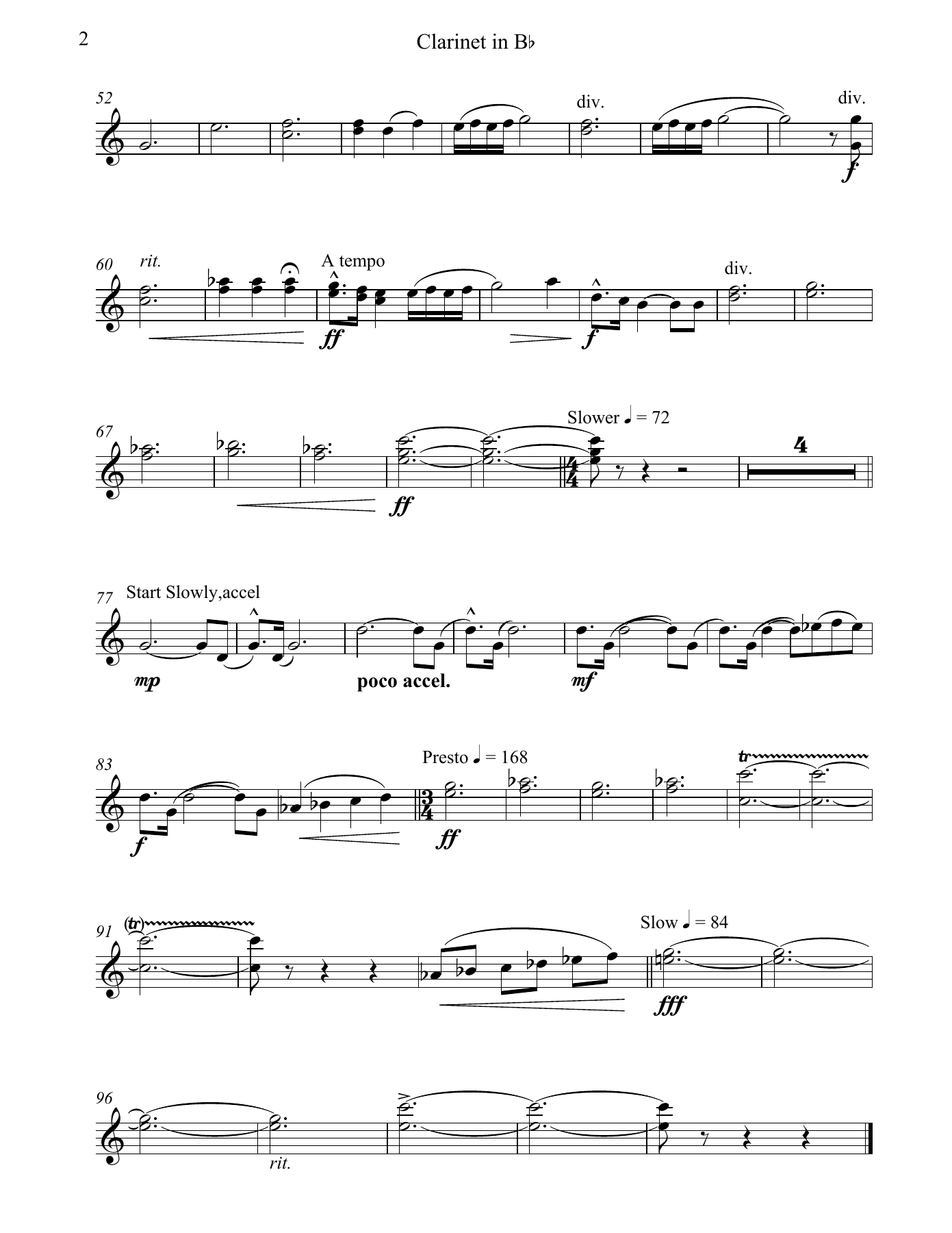 Granada Clarinet in Bb — page 2