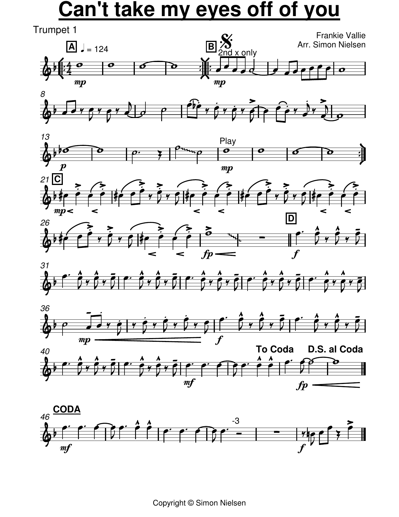 08 Trumpet — sheet music cover (first page)
