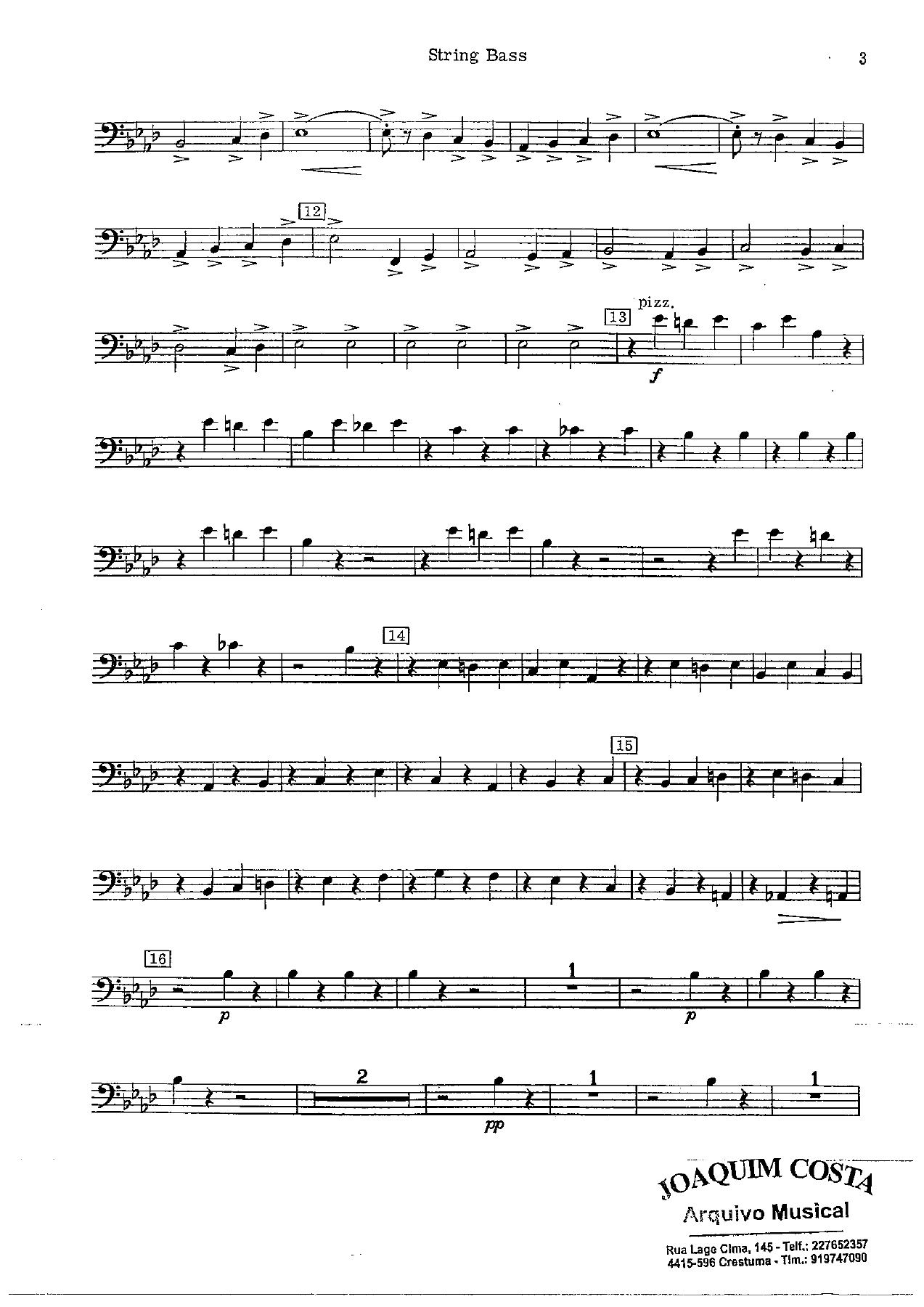 Festive Overture 30 String Bass — page 3